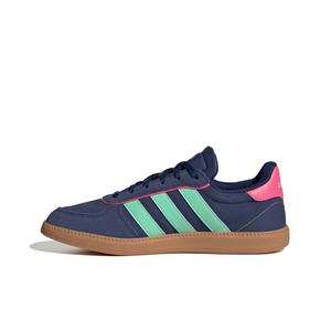 adidas Breaknet Sleek "Dark Blue/Pulse Mint/Lucid Pink" Grade School Girls' Shoe - DK BLUE/MINT/PINK