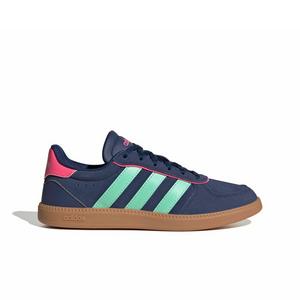 adidas Breaknet Sleek "Dark Blue/Pulse Mint/Lucid Pink" Grade School Girls' Shoe - DK BLUE/MINT/PINK