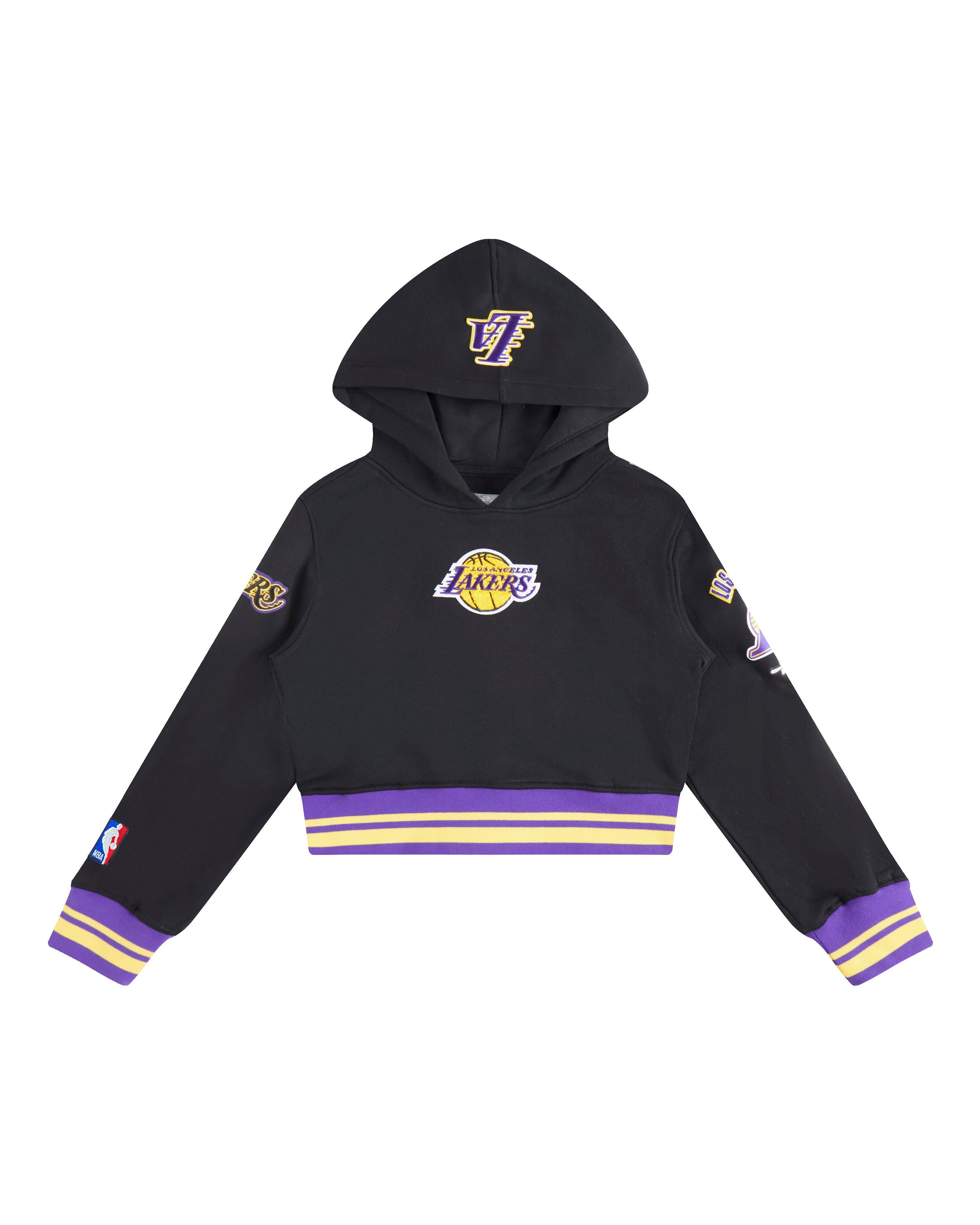 Pro Standard Toddler Girls' NBA Los Angeles Lakers Retro Classic Rib Fleece PO Hoodie -Black/Purple - BLACK/PURPLE Thumbnail View 1
