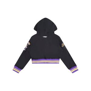 Pro Standard Toddler Girls' NBA Los Angeles Lakers Retro Classic Rib Fleece PO Hoodie -Black/Purple