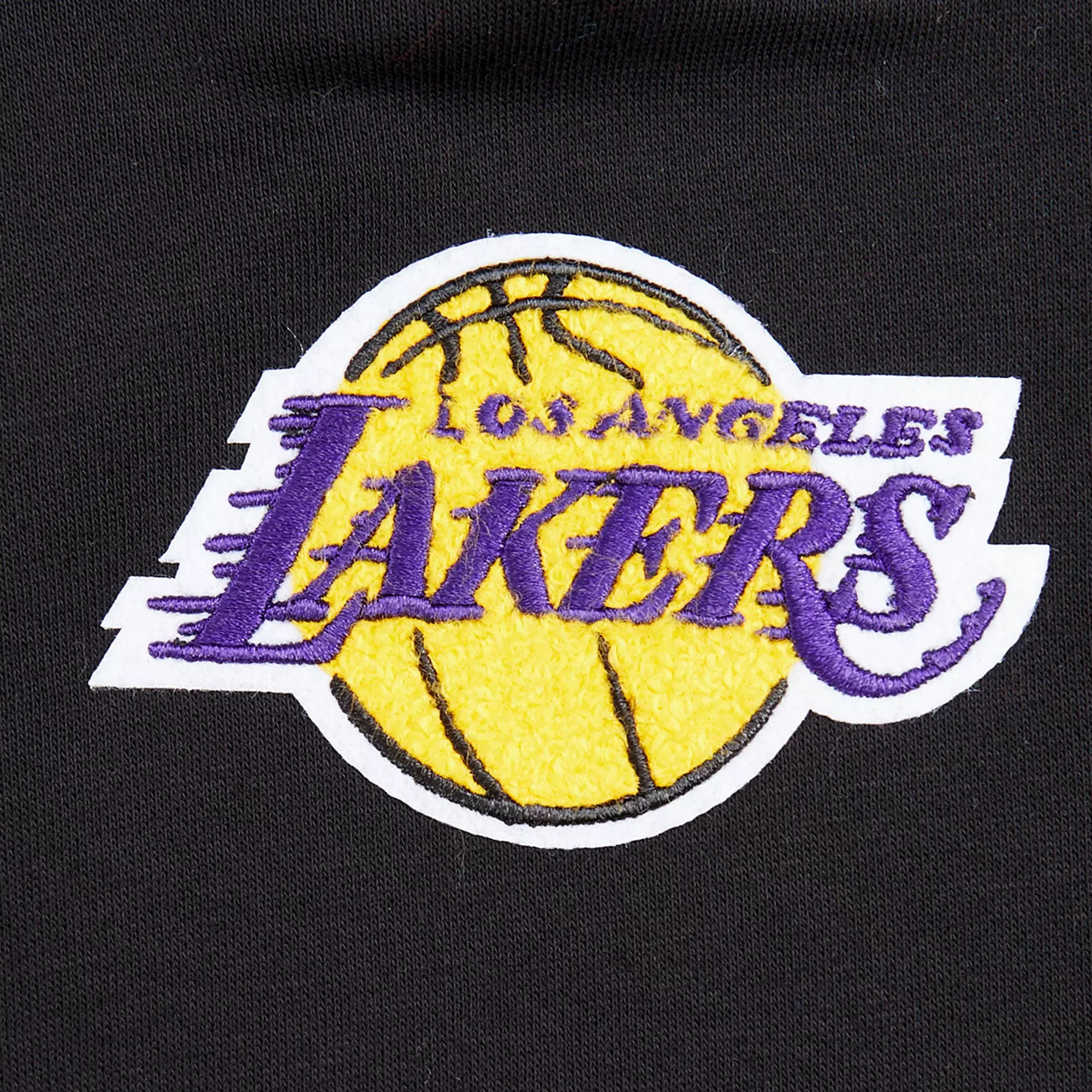Pro Standard Toddler Girls' NBA Los Angeles Lakers Retro Classic Rib Fleece PO Hoodie -Black/Purple - BLACK/PURPLE