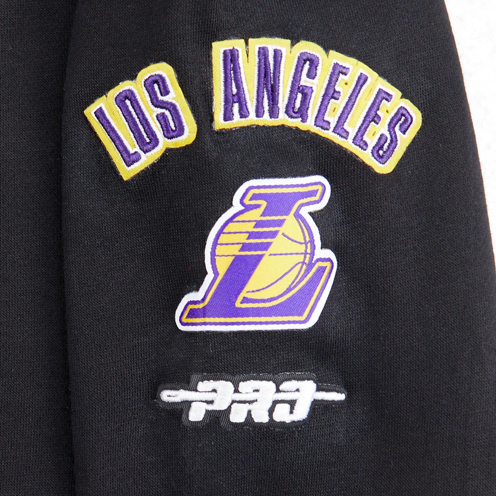 Pro Standard Toddler Girls' NBA Los Angeles Lakers Retro Classic Rib Fleece PO Hoodie - Black/Purple - BLACK/PURPLE Thumbnail View 4
