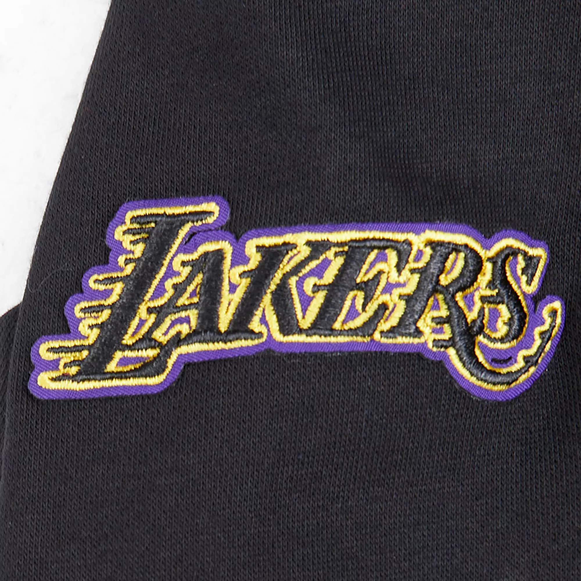 Pro Standard Toddler Girls' NBA Los Angeles Lakers Retro Classic Rib Fleece PO Hoodie - Black/Purple - BLACK/PURPLE