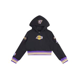 Pro Standard Toddler Girls' NBA Los Angeles Lakers Retro Classic Rib Fleece PO Hoodie -Black/Purple
