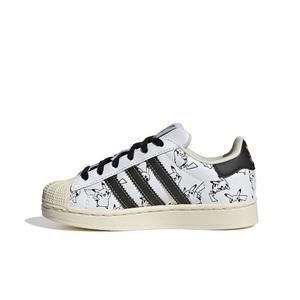 adidas Originals Pok&eacute;mon Superstar II "Pikachu" Preschool Kids' Shoe - WHITE/BLACK/GOLD
