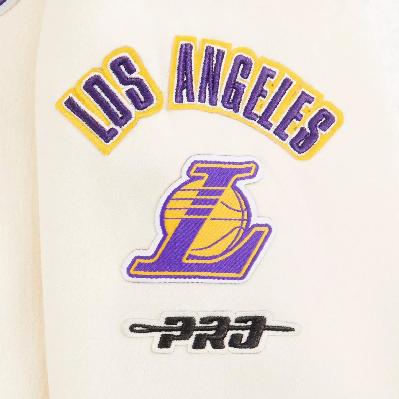 Pro Standard Toddler Girls' NBA Los Angeles Lakers Retro Classic Rib Fleece PO Hoodie - White/Purple - WHITE/PURPLE