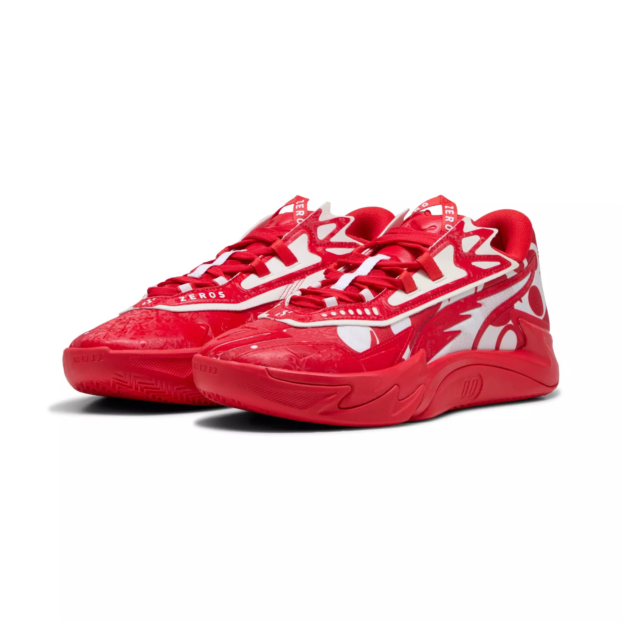 PUMA Scoot Zeros II "For All Time Red/PUMA White" Men's Basketball Shoe - RED/WHITE
