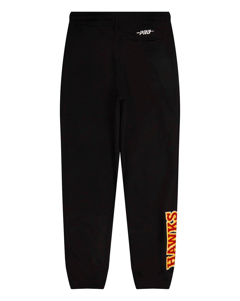 Pro Standard Big Boys' NBA Atlanta Hawks Classic Fleece Sweatpants -Black - BLACK Thumbnail View 2