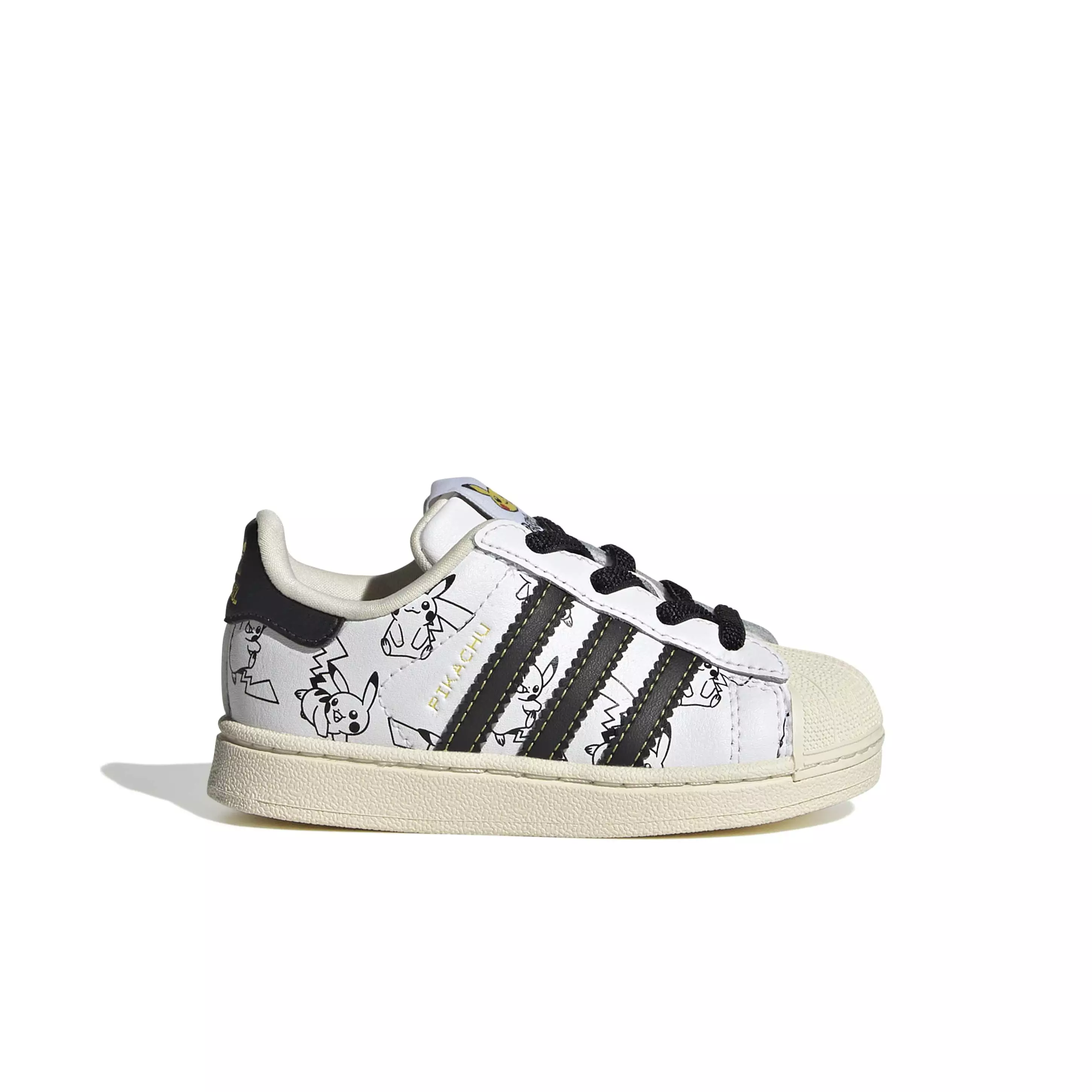 adidas Originals Pok&eacute;mon Superstar II "Pikachu" Toddler Kids' Shoe - WHITE/BLACK/GOLD