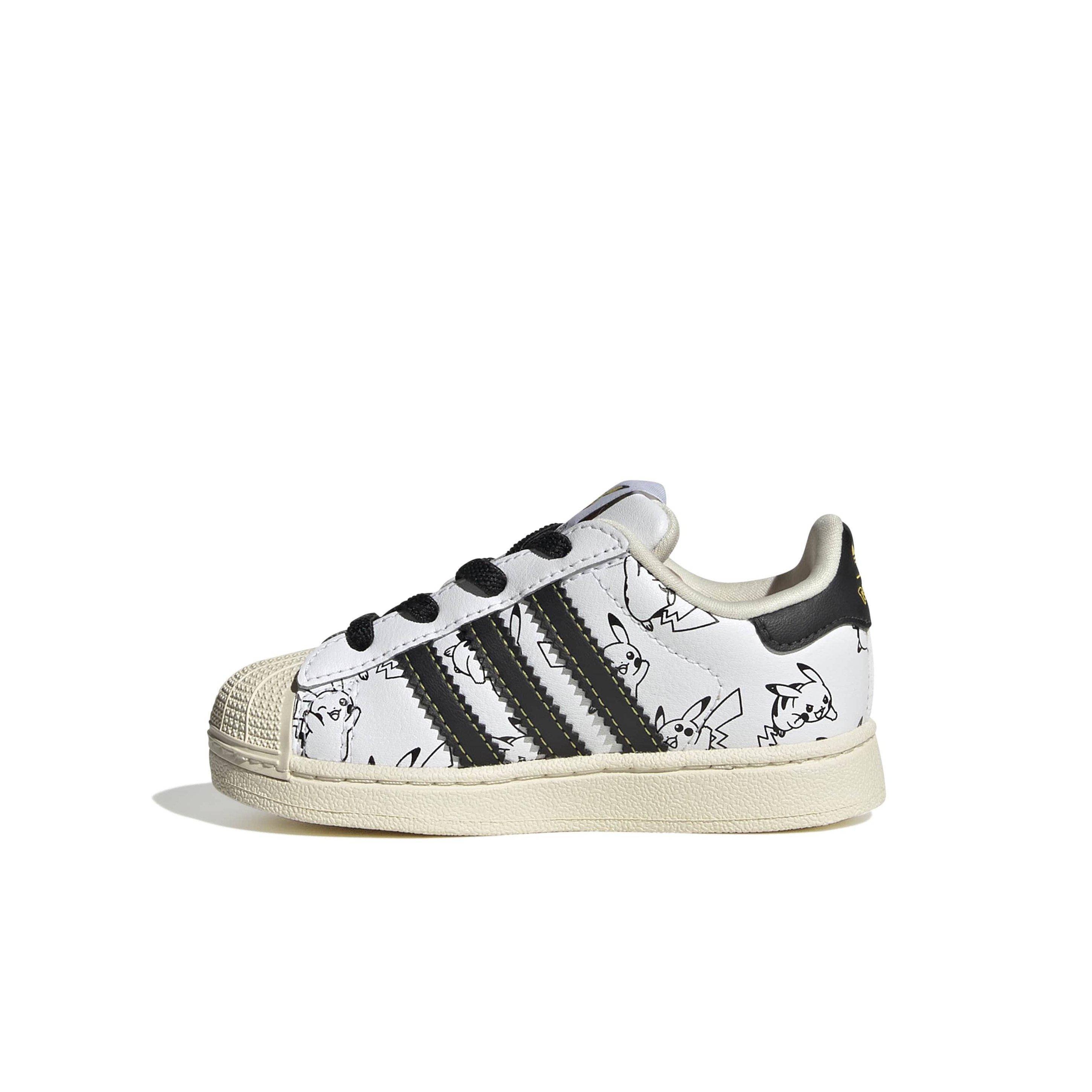 adidas Originals Pok&eacute;mon Superstar II "Pikachu" Toddler Kids' Shoe - WHITE/BLACK/GOLD