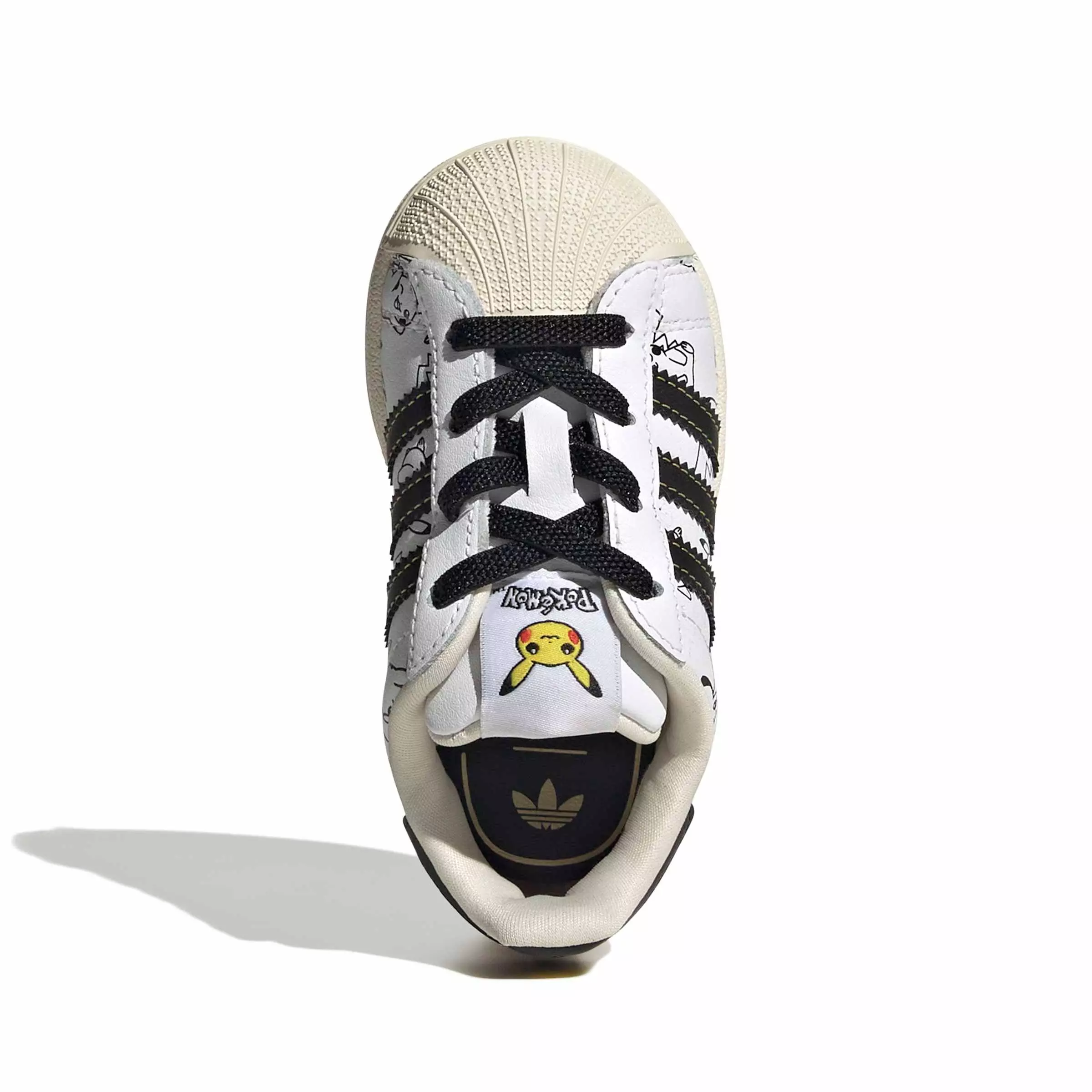 adidas Originals Pok&eacute;mon Superstar II "Pikachu" Toddler Kids' Shoe - WHITE/BLACK/GOLD