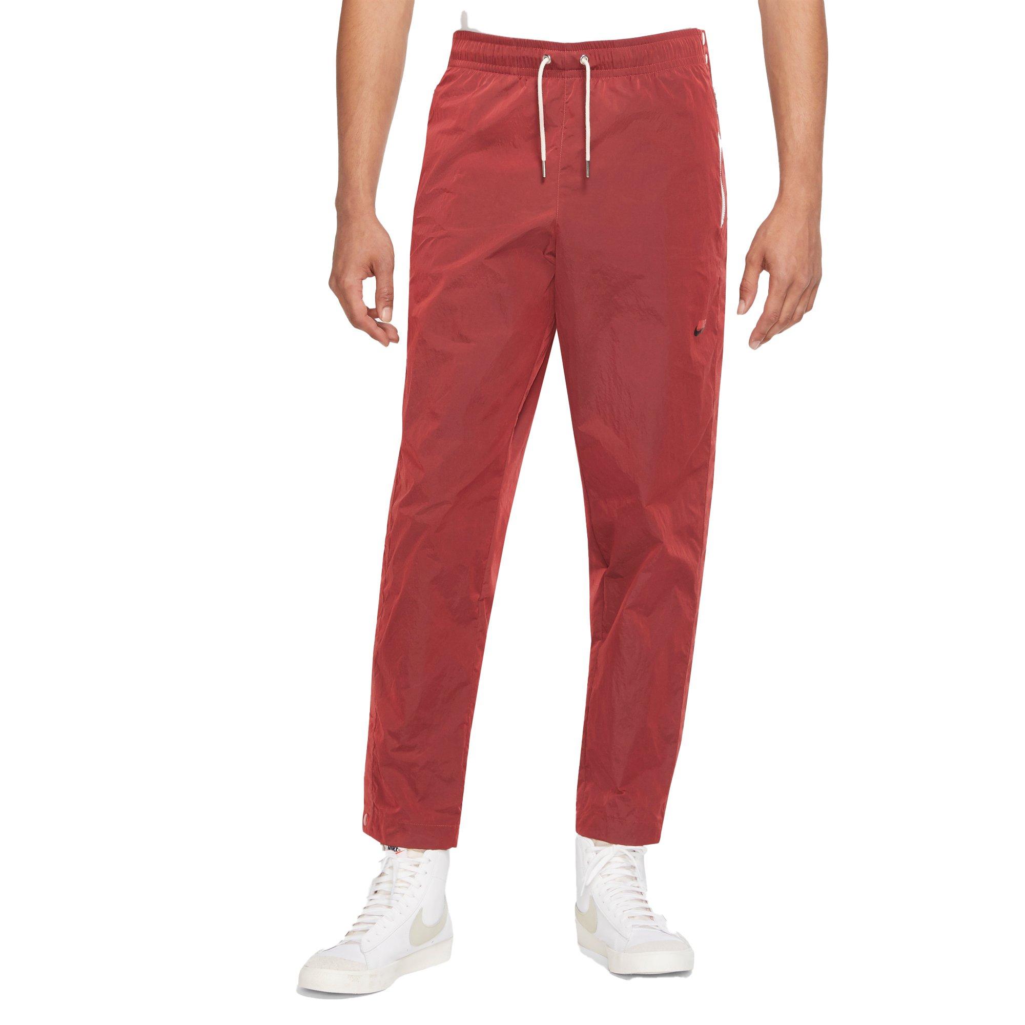 Nike Men's Sportswear Woven Unlined Tearaway Pants - RED Thumbnail View 1