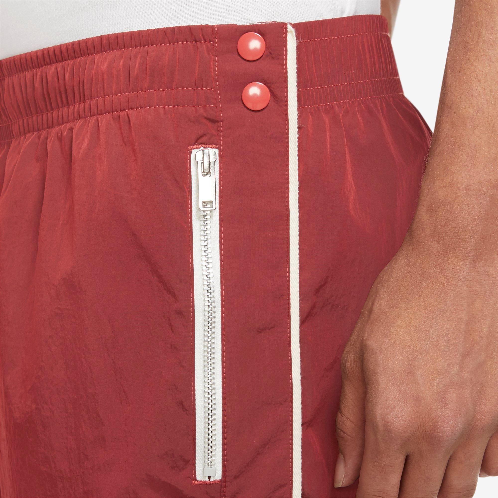 Nike Men's Sportswear Woven Unlined Tearaway Pants - RED Thumbnail View 3