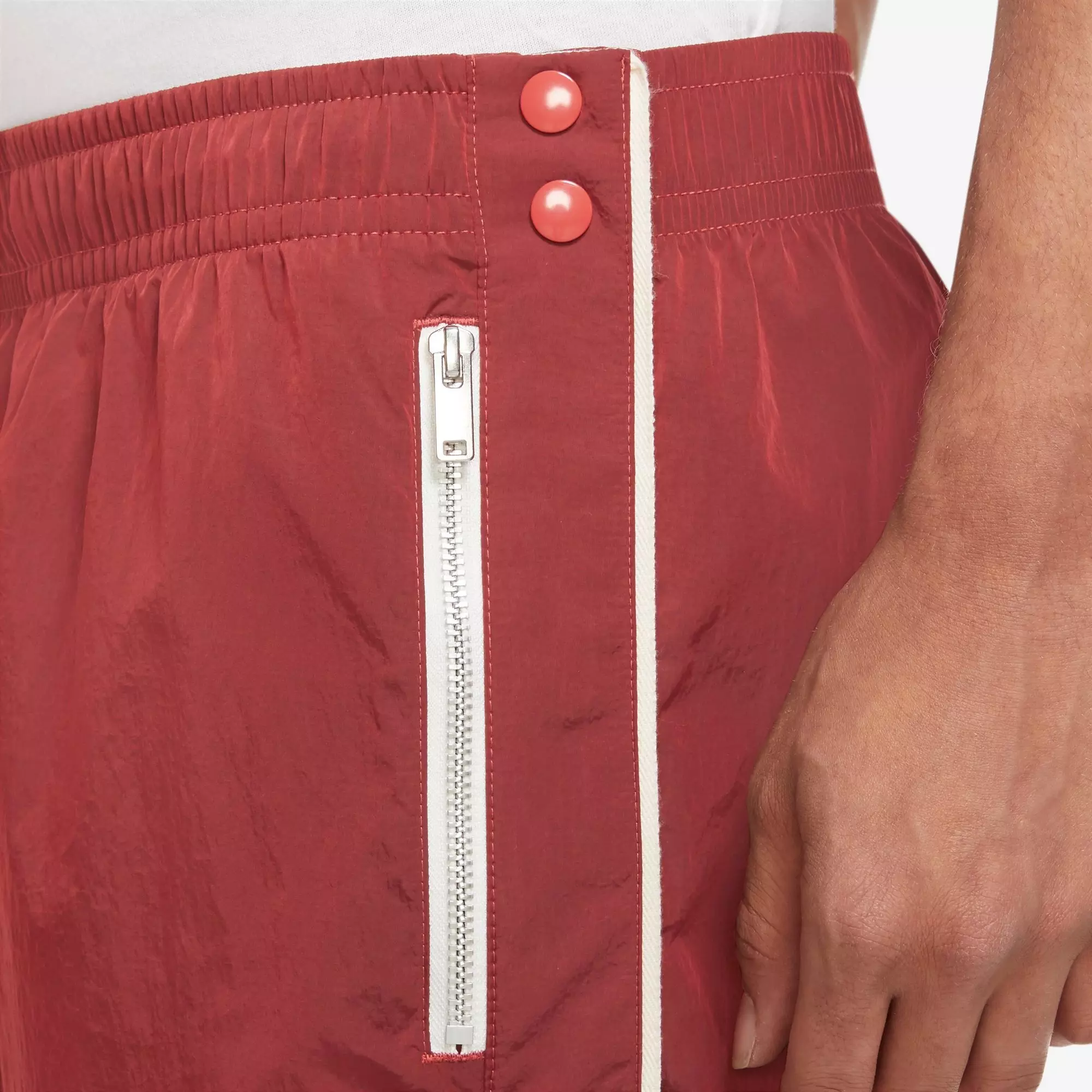 Nike Men's Sportswear Woven Unlined Tearaway Pants - RED