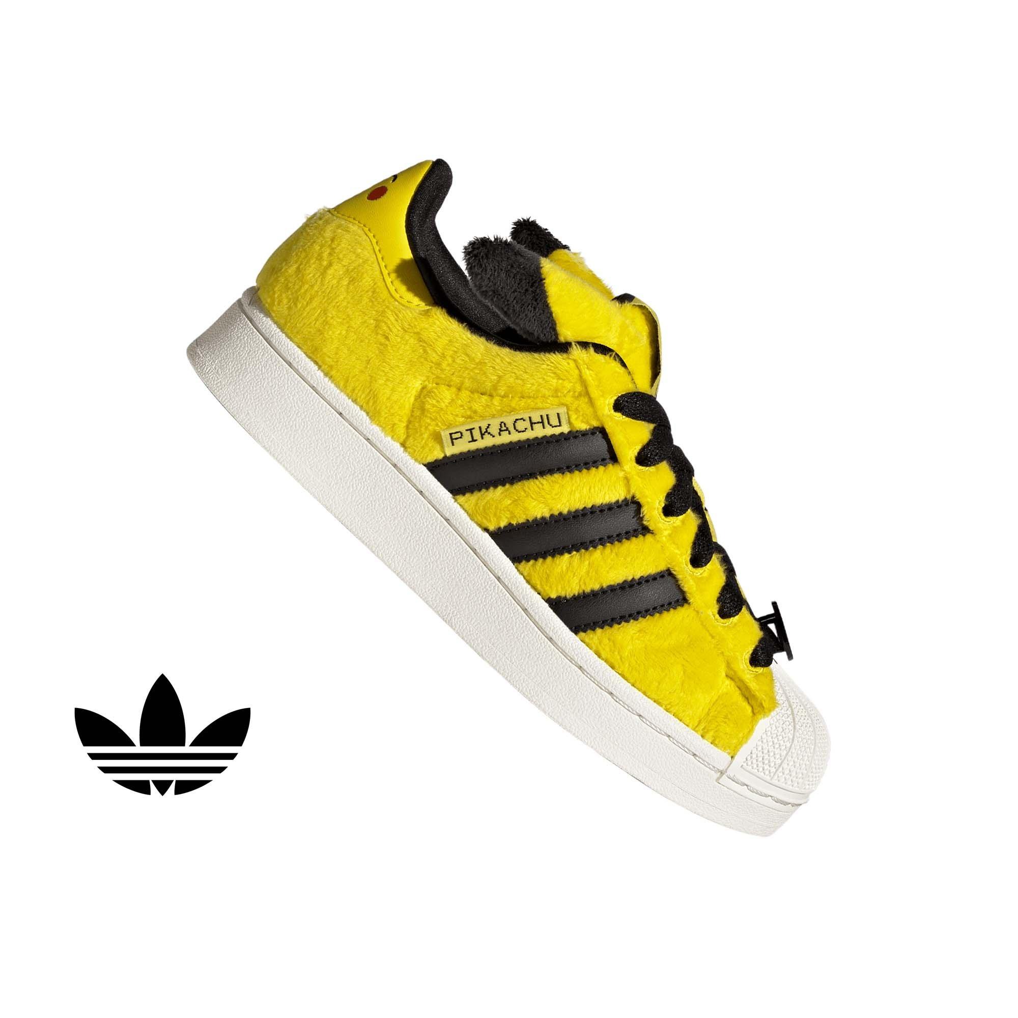 adidas Originals Pokémon Superstar II "Yellow" Grade School Kids' Shoe - YELLOW/YELLOW/BLACK
