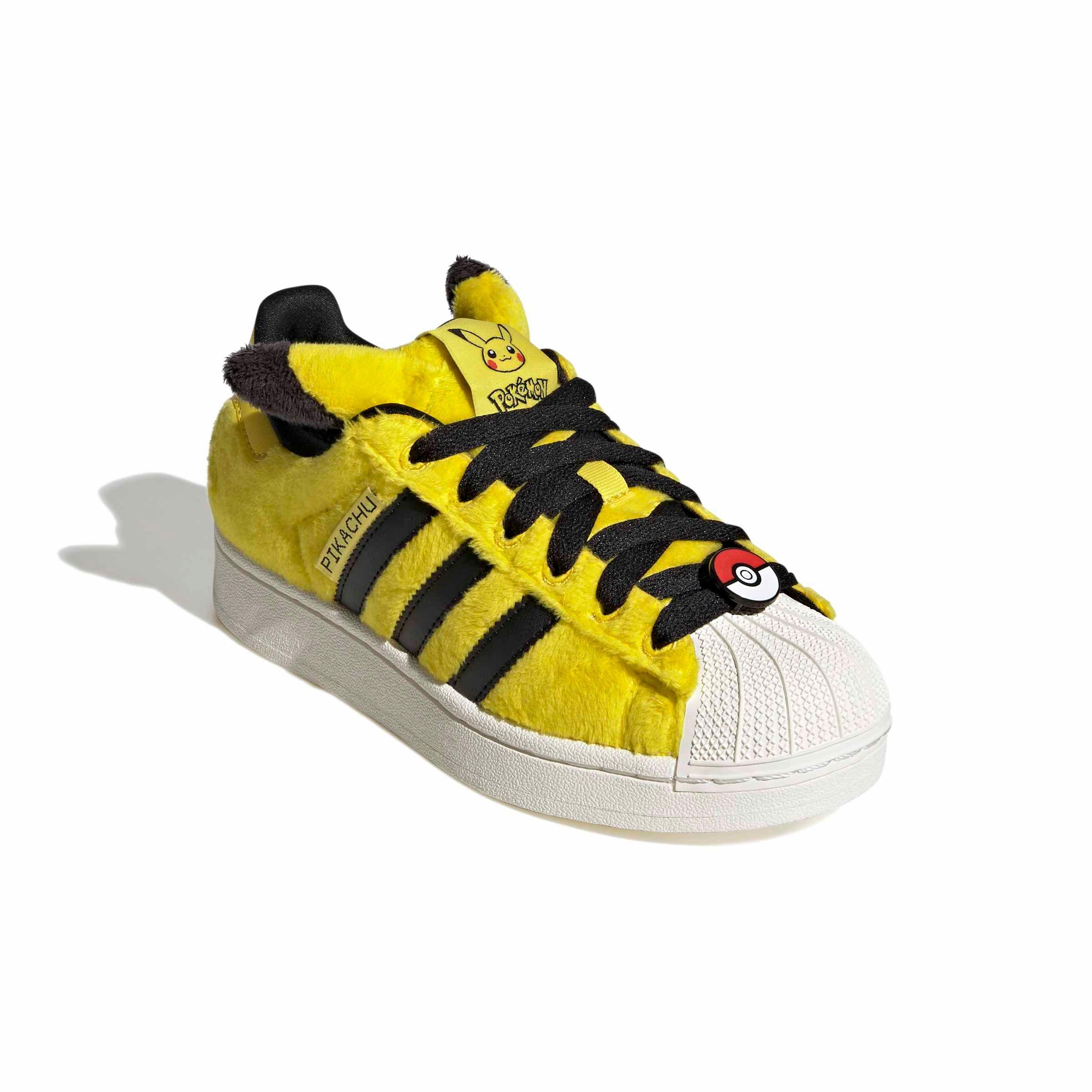 adidas Originals Pok&eacute;mon Superstar II "Yellow" Grade School Kids' Shoe - YELLOW/YELLOW/BLACK