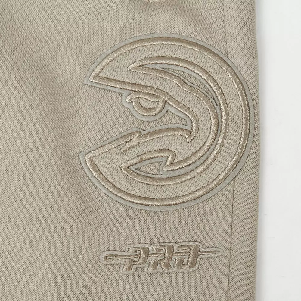 Pro Standard Big Boys' NBA Atlanta Hawks Neutral Fleece Sweatpants -Stone - STONE