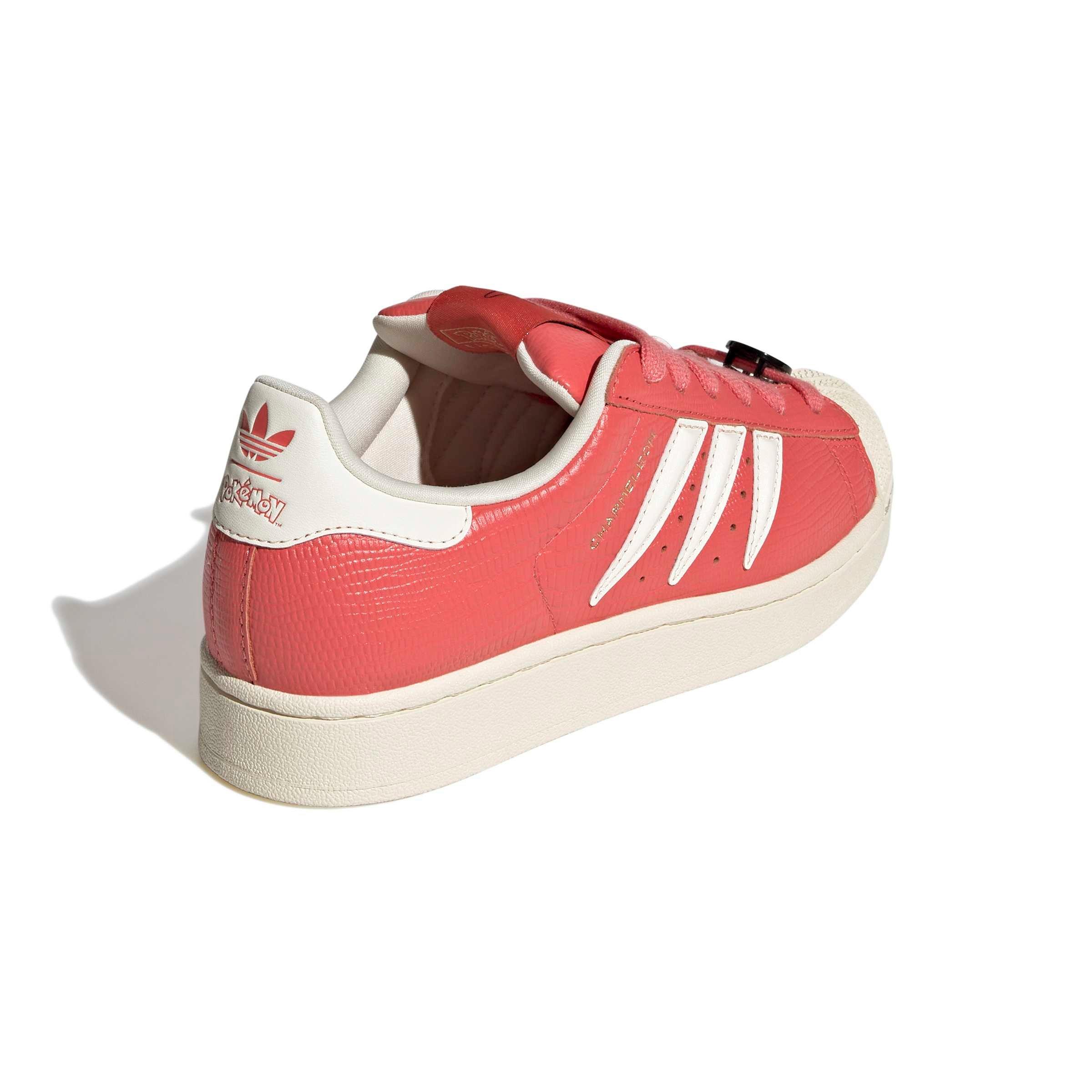adidas Originals Pok&eacute;mon Superstar II "Charmeleon" Grade School Kids' Shoe - SCARLET/SCARLET/CREAM