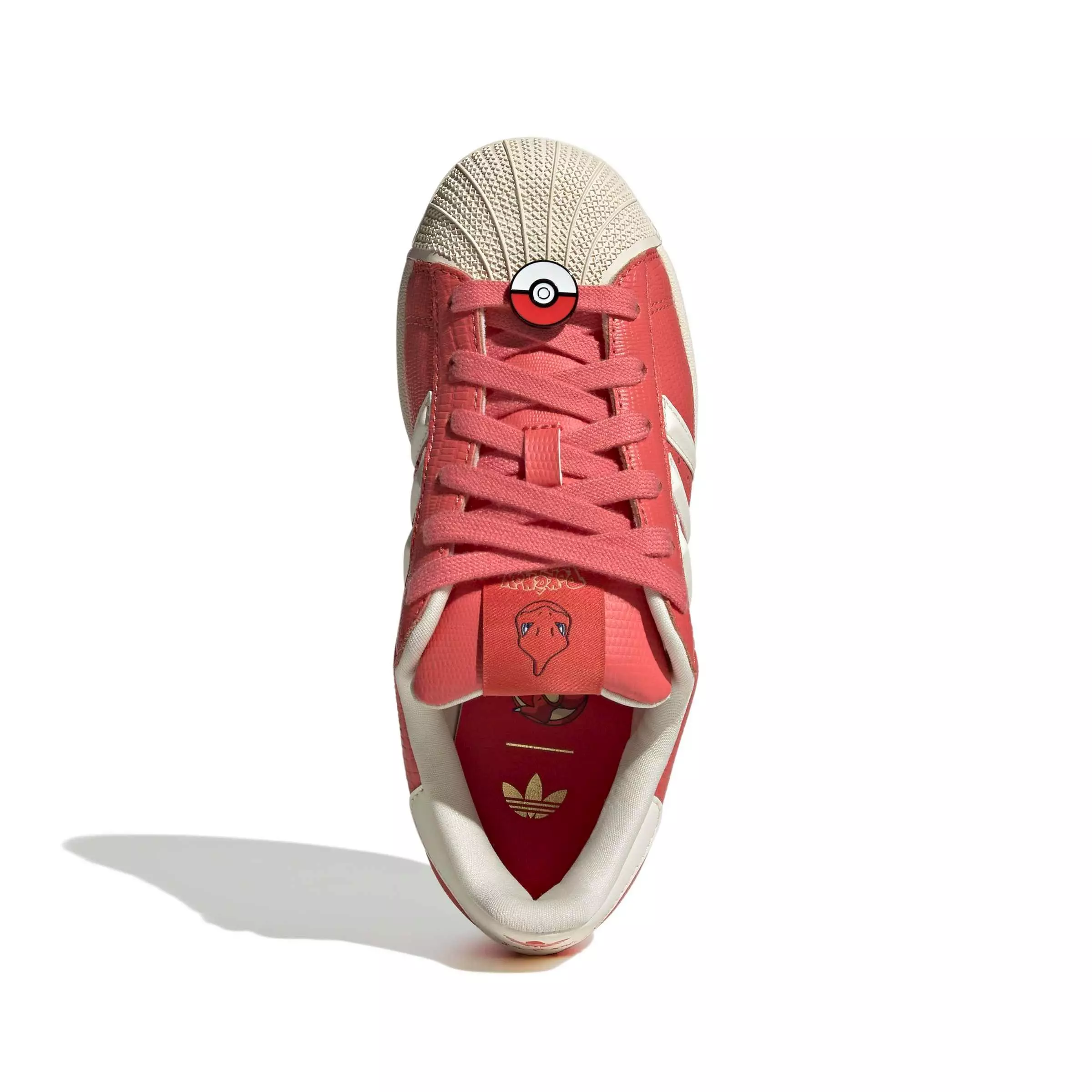 adidas Originals Pok&eacute;mon Superstar II "Charmeleon" Grade School Kids' Shoe - SCARLET/SCARLET/CREAM