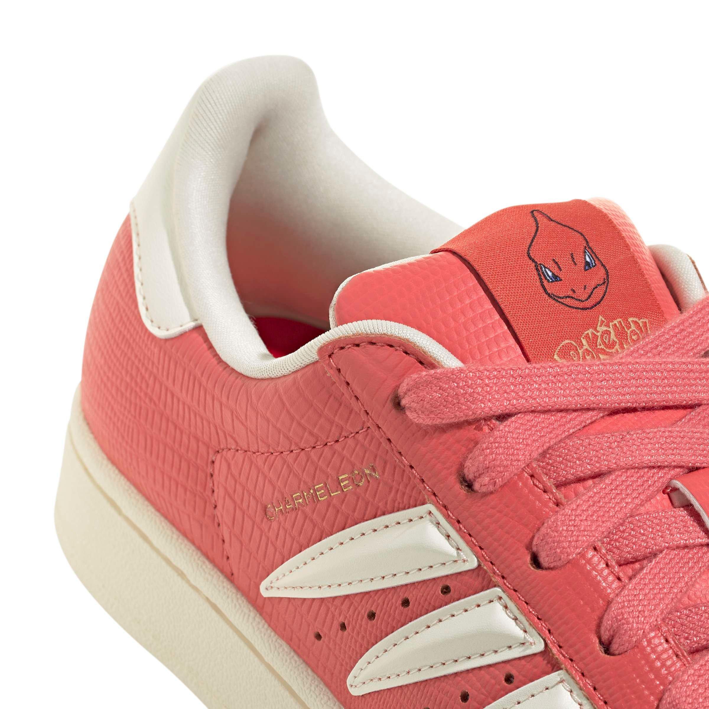 adidas Originals Pok&eacute;mon Superstar II "Charmeleon" Grade School Kids' Shoe - SCARLET/SCARLET/CREAM