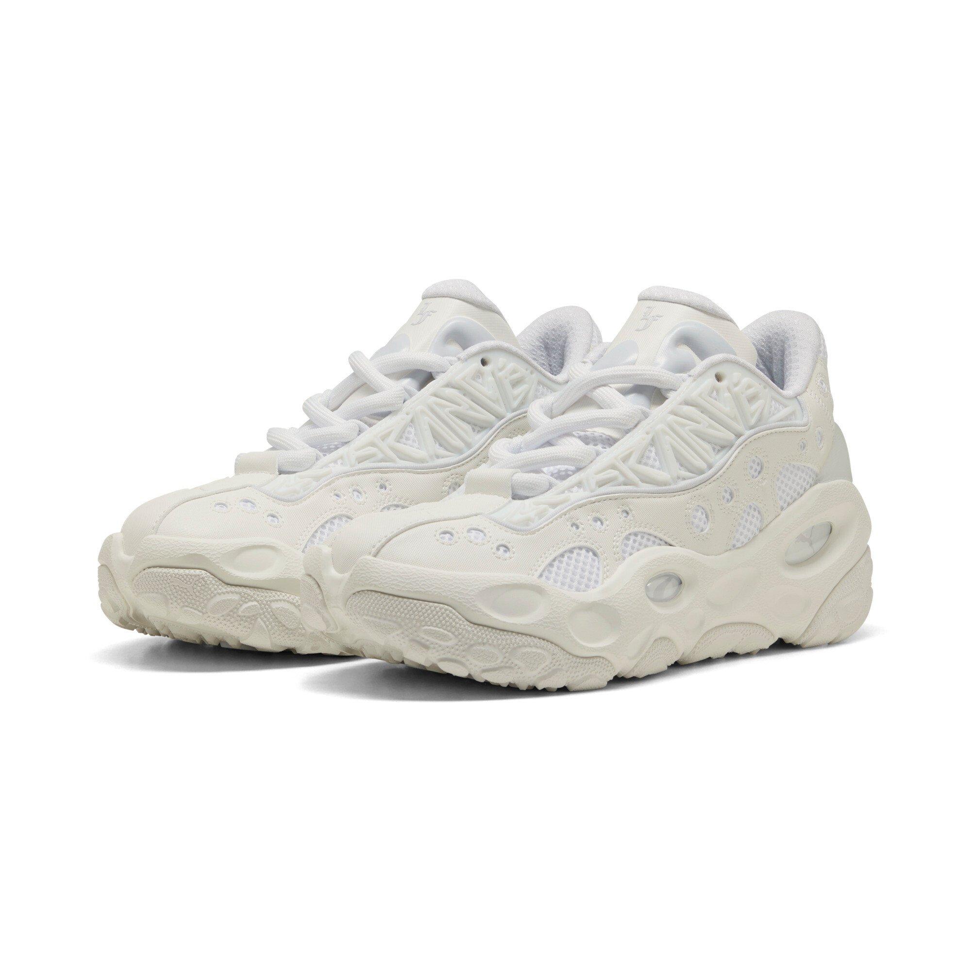 PUMA Lamelo Ball LaFrance RNR "White Glow/Silver Mist" Men's Shoe - WHITE/SILVER Thumbnail View 3