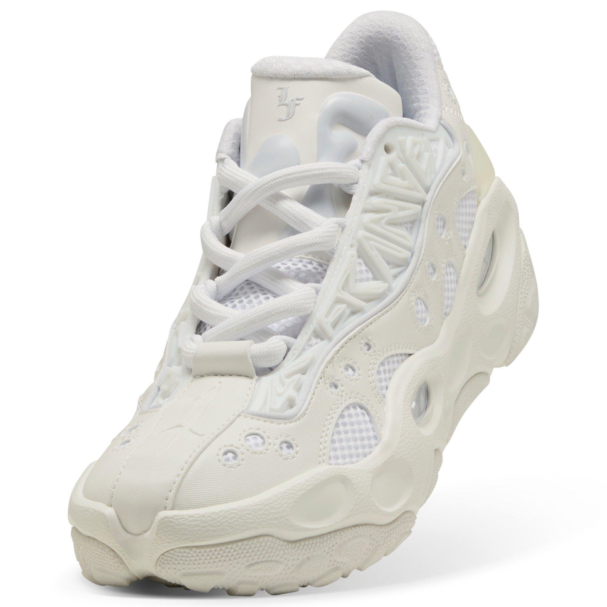 PUMA Lamelo Ball LaFrance RNR "White Glow/Silver Mist" Men's Shoe - WHITE/SILVER Thumbnail View 5
