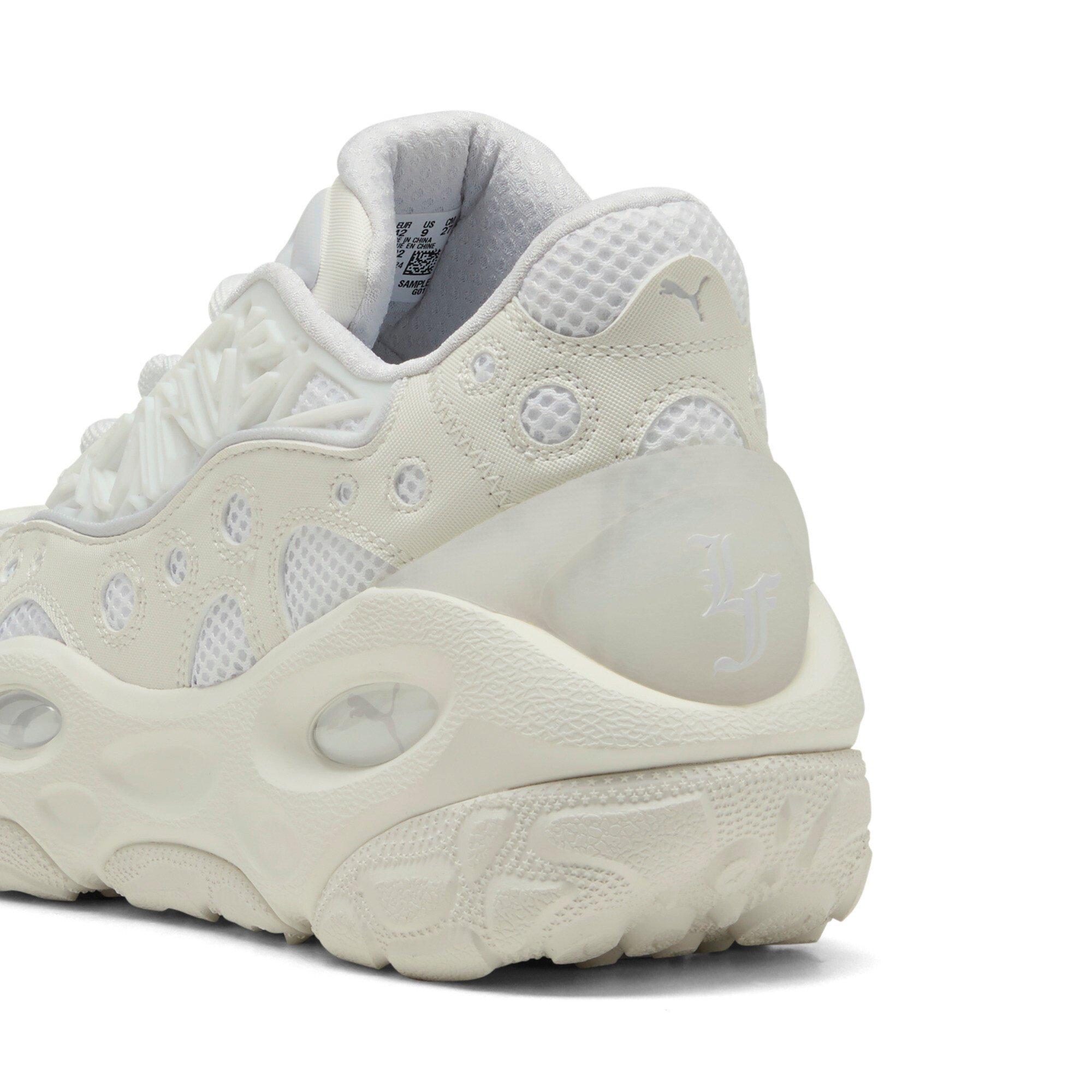 PUMA Lamelo Ball LaFrance RNR "White Glow/Silver Mist" Men's Shoe - WHITE/SILVER Thumbnail View 6