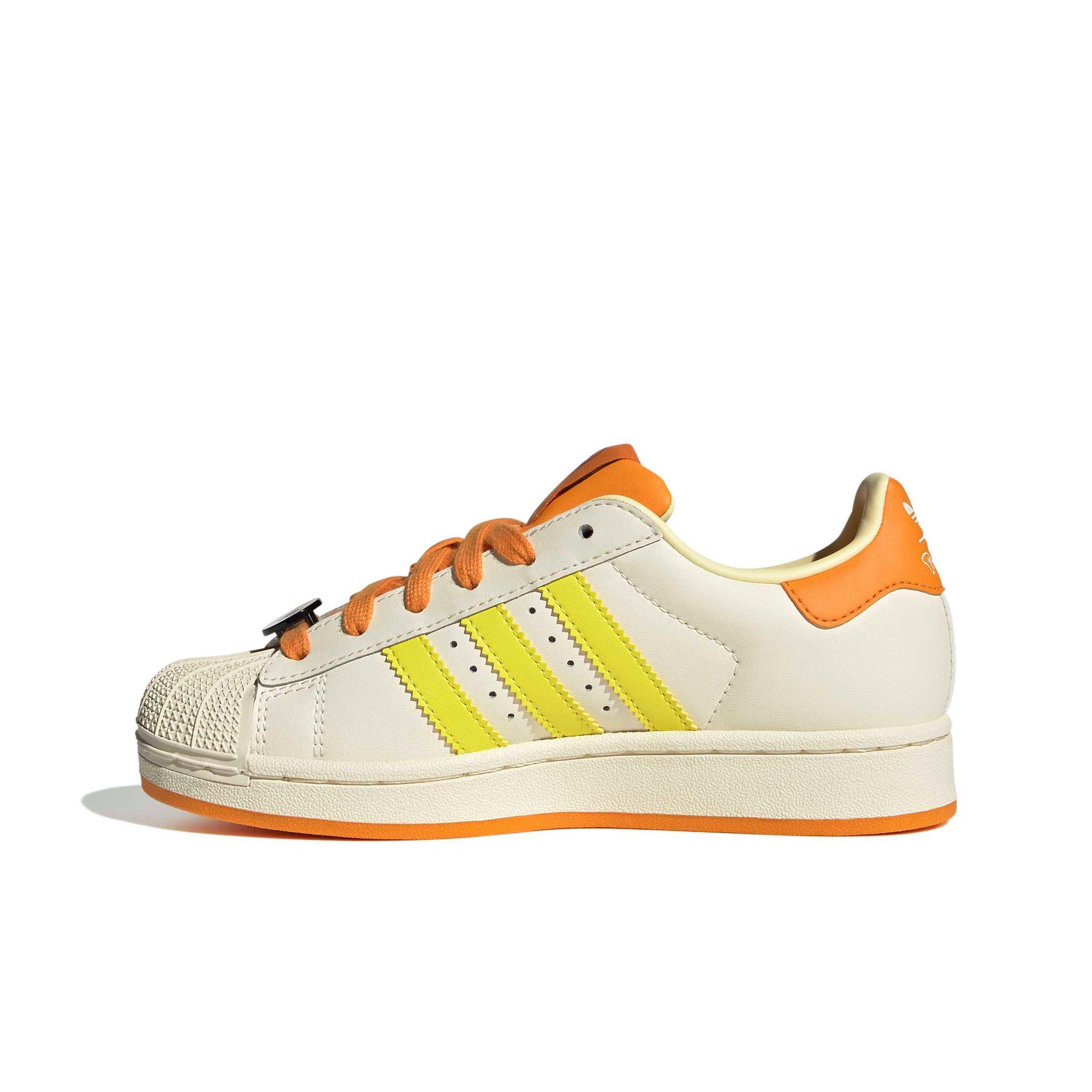 adidas Originals Pok&eacute;mon Superstar II "Charmander" Grade School Kids' Shoe - CREAM/YELLOW/ORANGE
