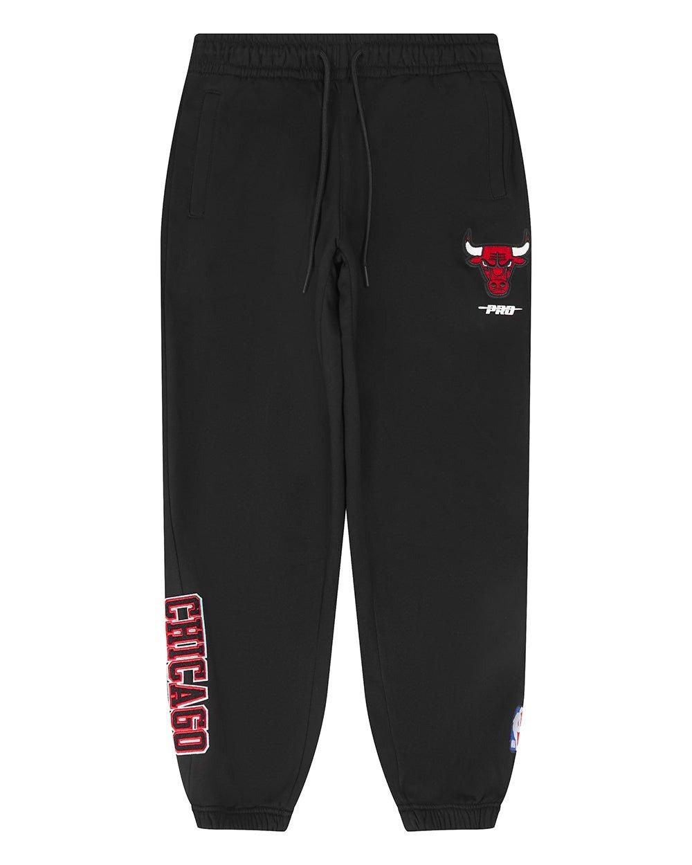 Pro Standard Big Boys' Chicago Bulls Classic Fleece Sweatpants - Black - BLACK Thumbnail View 1