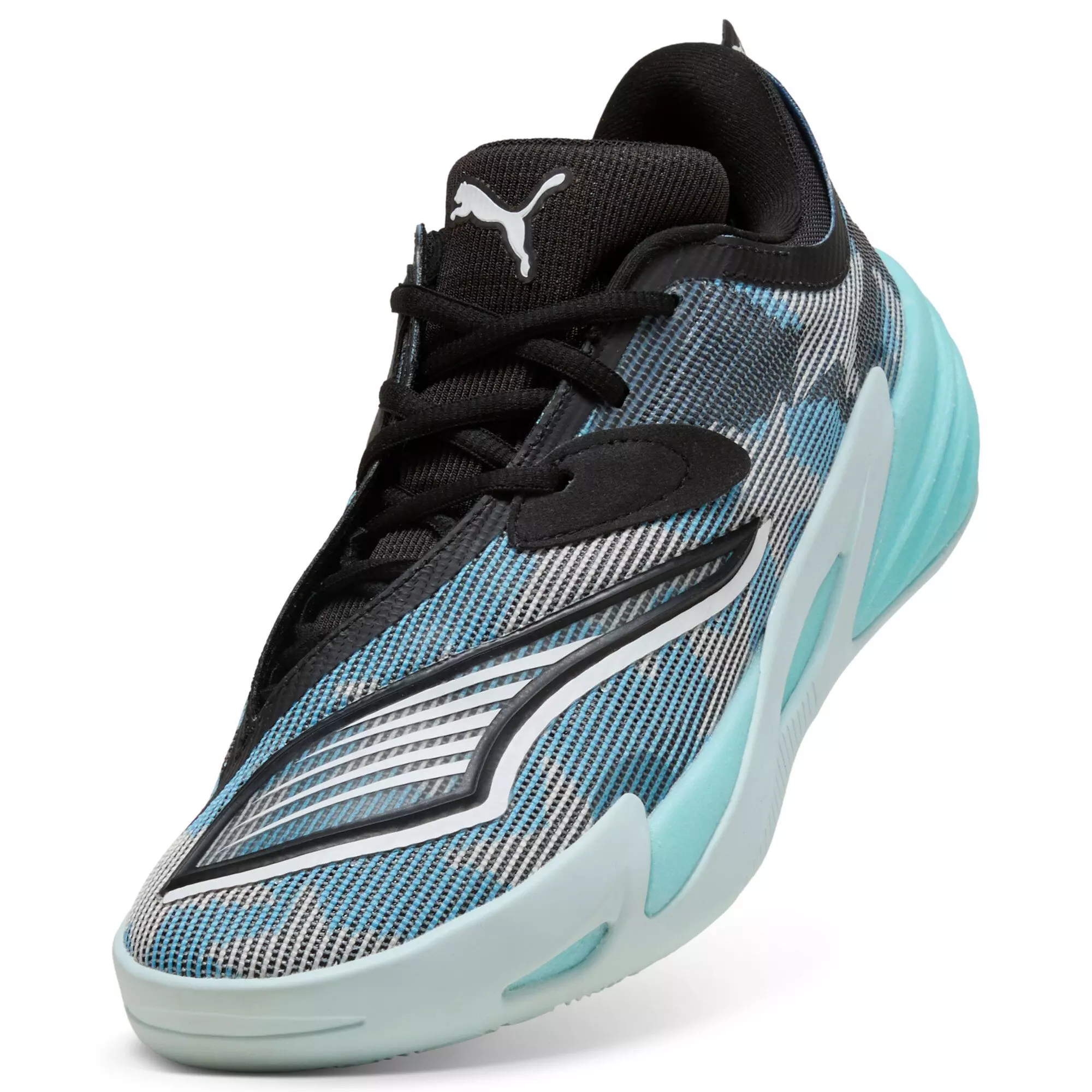 PUMA All-Pro NITRO 2 "Team Light Blue/PUMA White" Men's Basketball Shoe - BLUE/WHITE