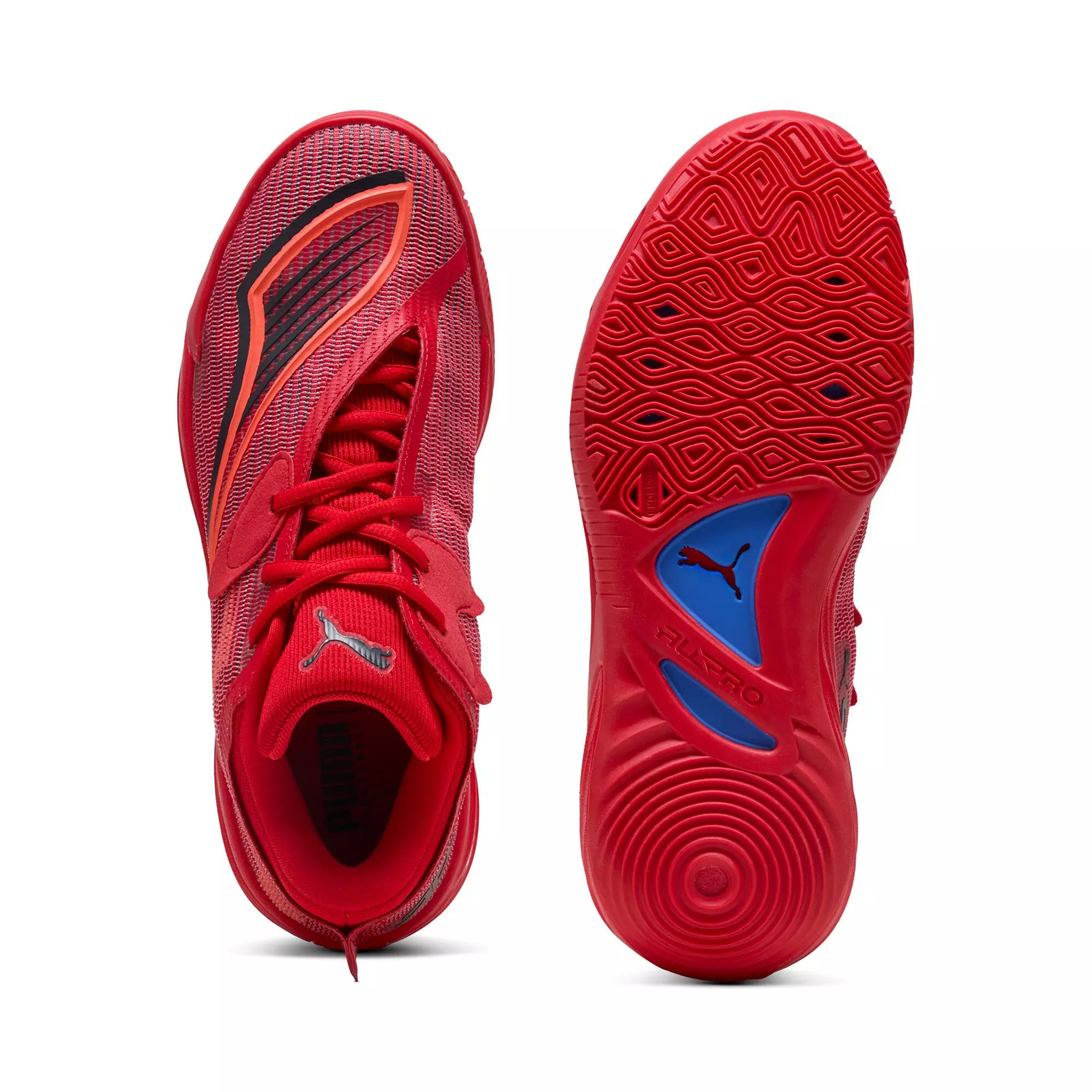 PUMA All-Pro NITRO 2 "For All Time Red/New Navy" Men's Basketball Shoe - RED/NAVY
