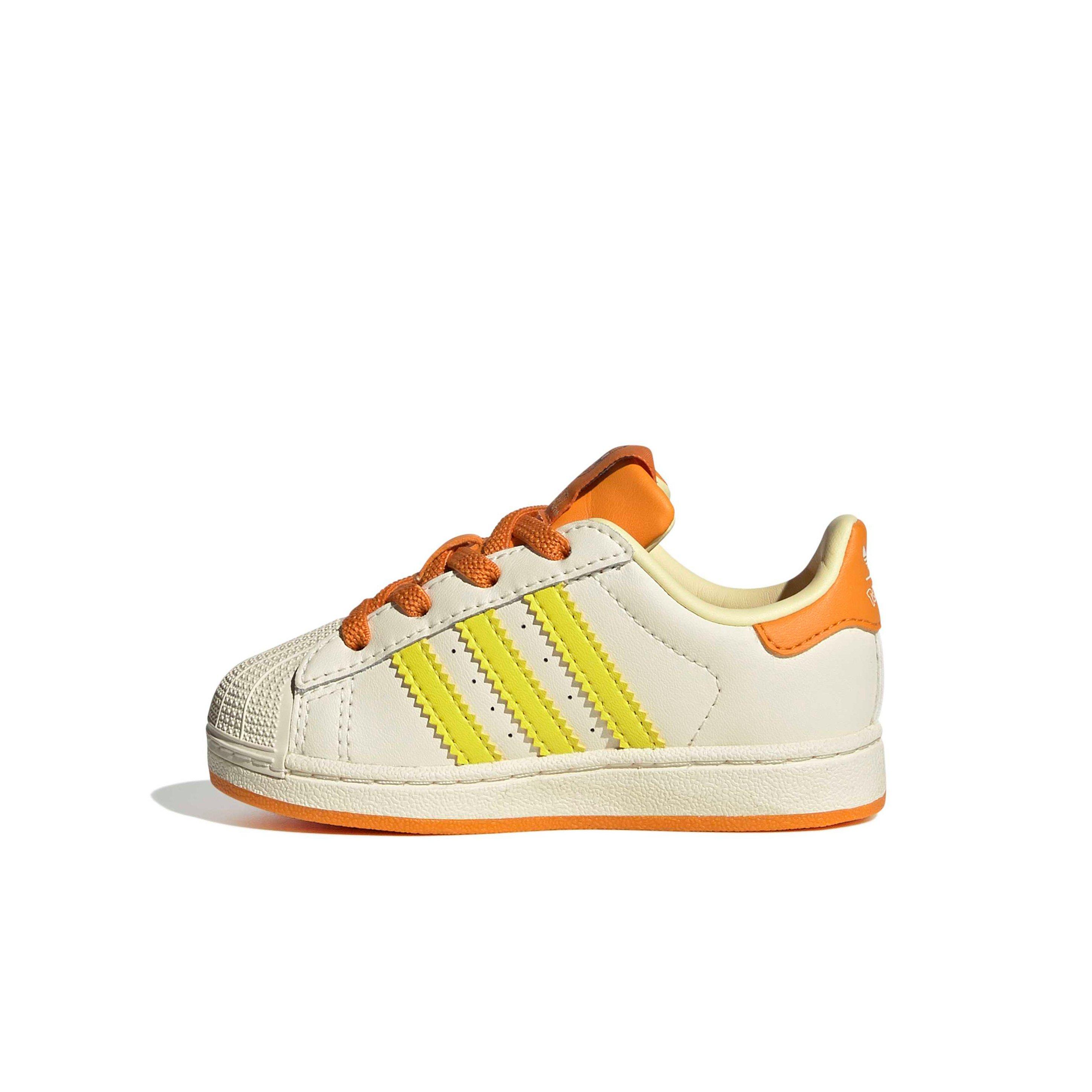 adidas Originals Pok&eacute;mon Superstar II EL "Charmander" Toddler Kids' Shoe - CREAM/YELLOW/ORANGE