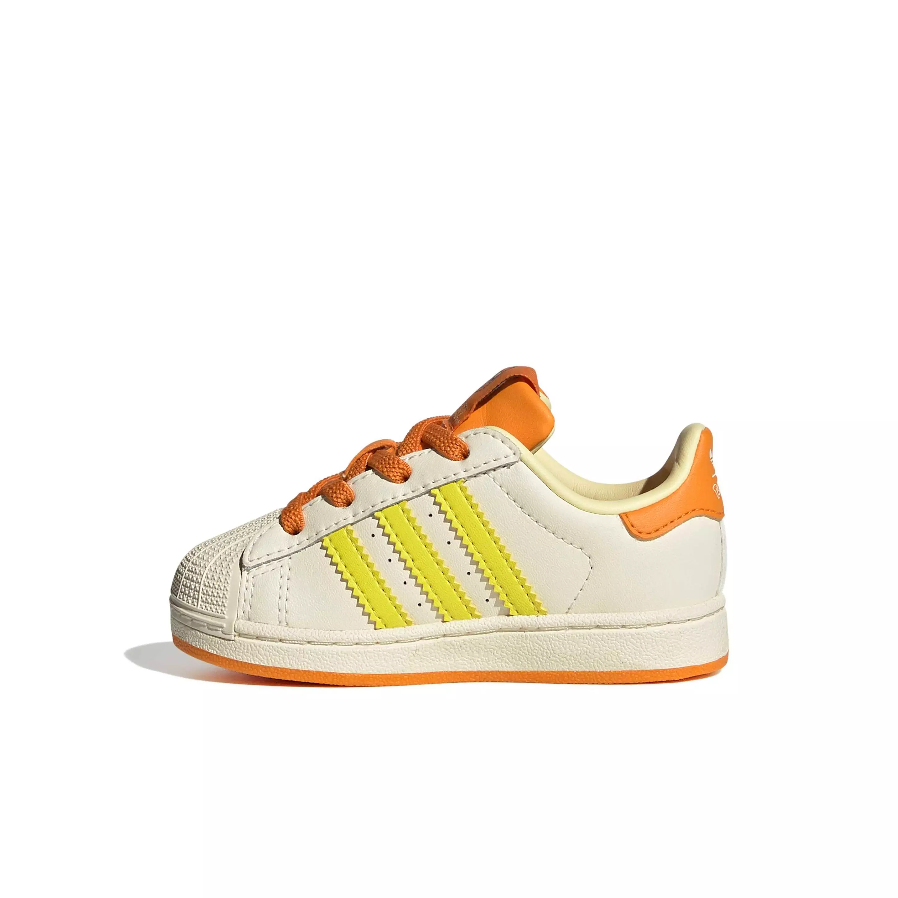 adidas Originals Pok&eacute;mon Superstar II EL "Charmander" Toddler Kids' Shoe - CREAM/YELLOW/ORANGE