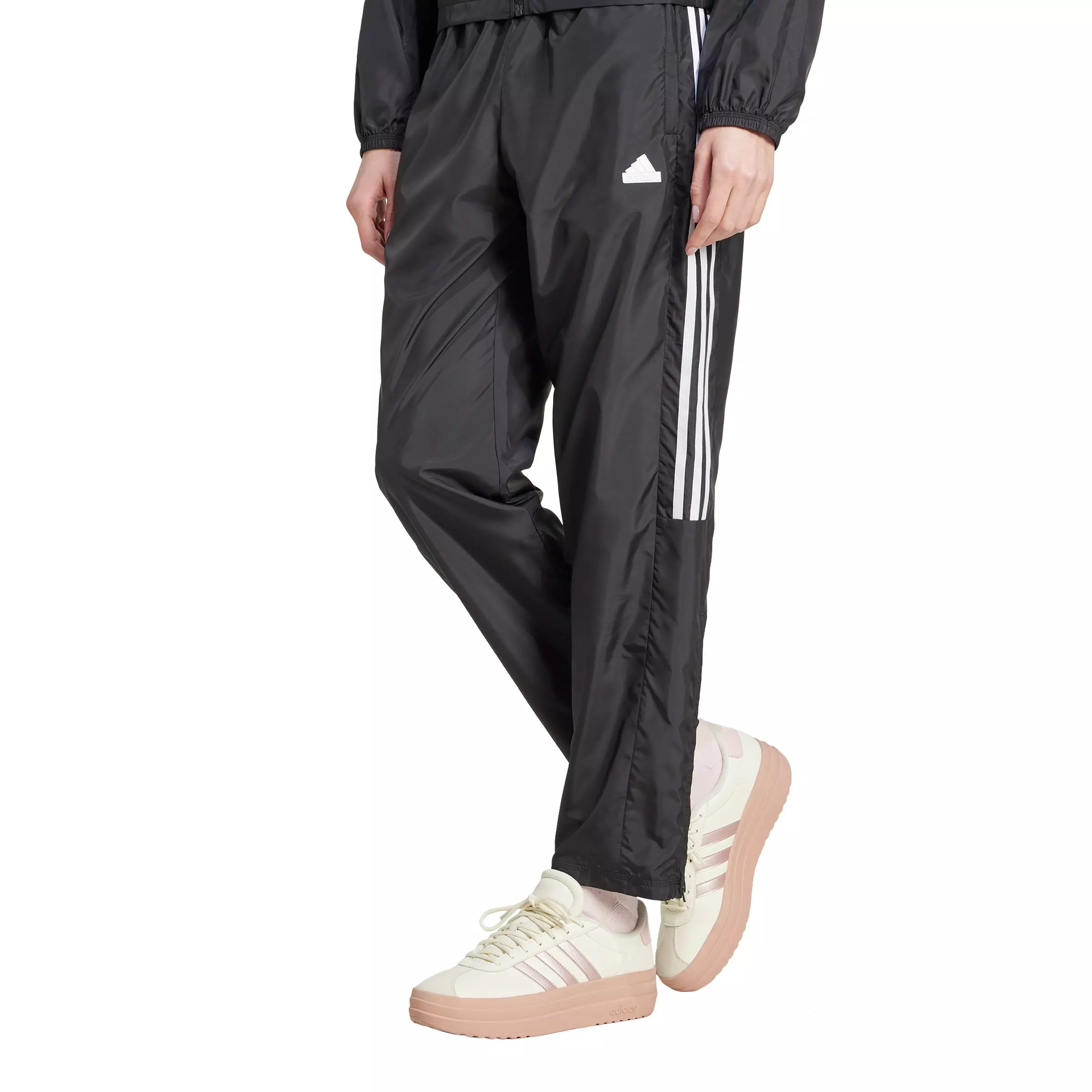 adidas Women's Tiro Cut 3-Stripes Summer Woven Pants-Black - BLACK