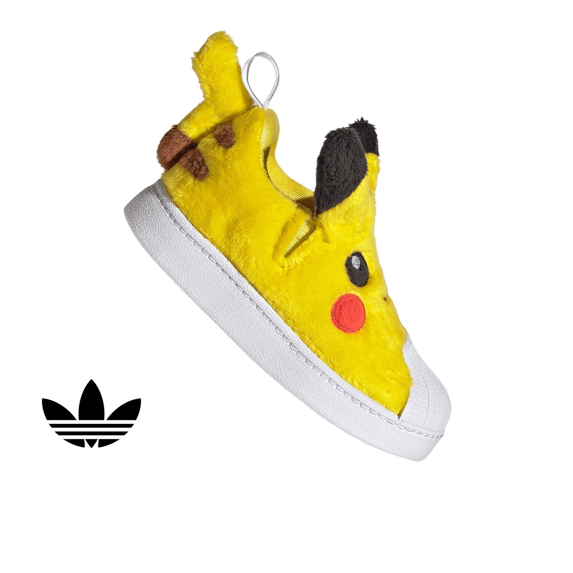 adidas Originals Pokémon Superstar Quickon "Pikachu" Toddler Kids' Shoe - YELLOW/BLACK/WHITE