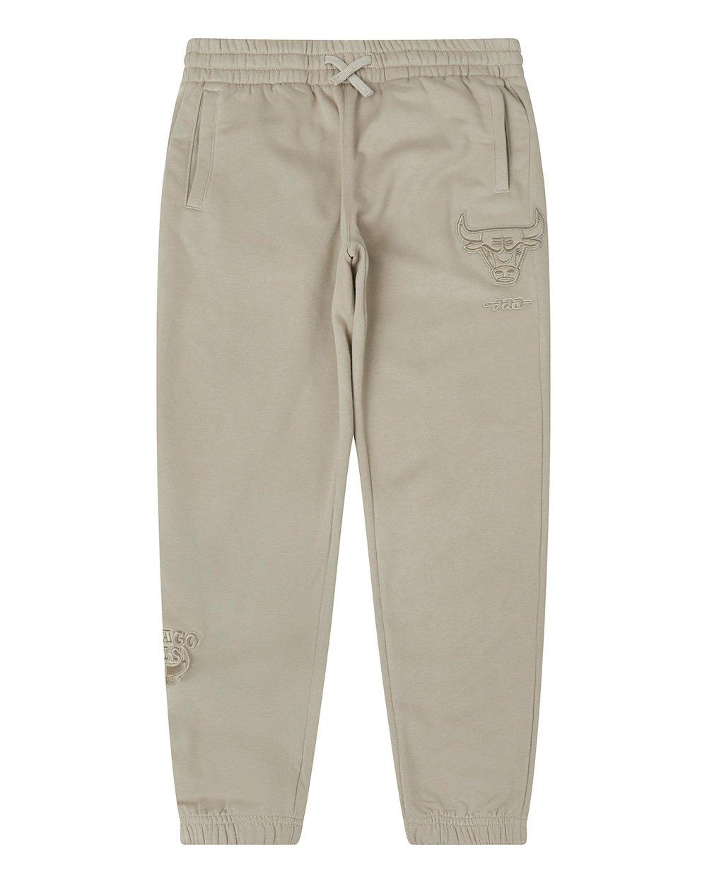 Pro Standard Big Boys' NBA Chicago Bulls Neutral Fleece Sweatpants -Stone - STONE Thumbnail View 1