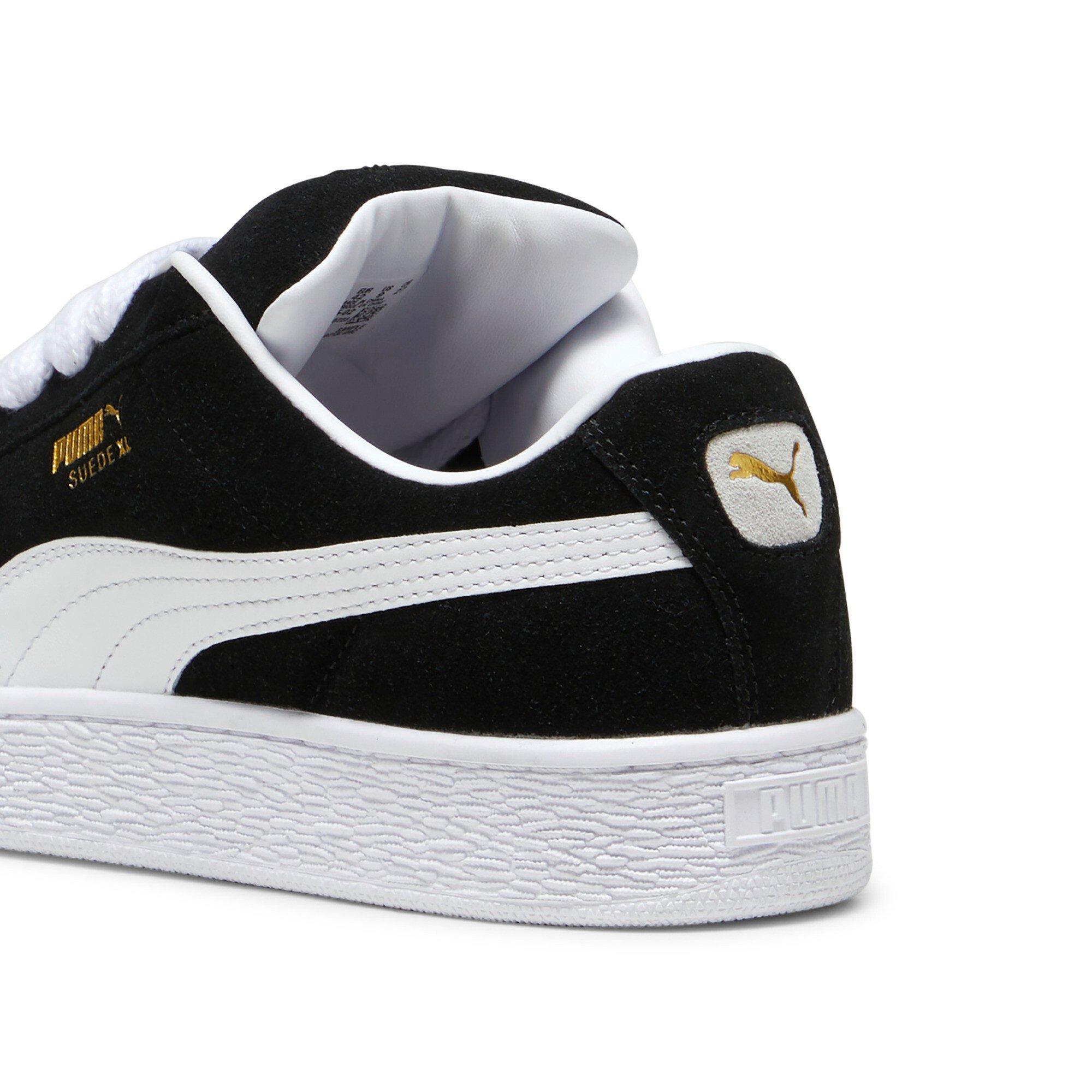 PUMA Suede XL Men's Shoe Black/White Suede | Hibbett