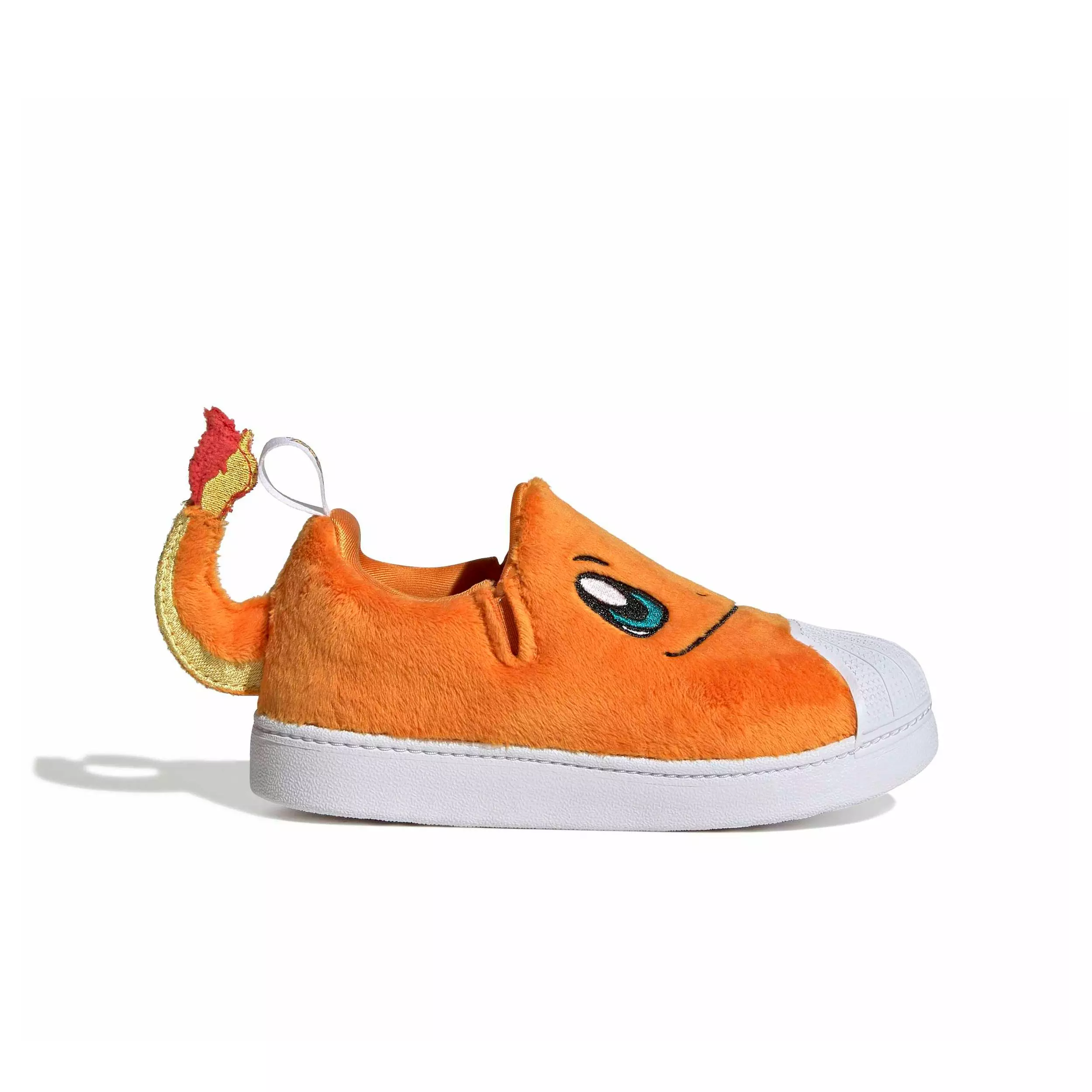 adidas Originals Pok&eacute;mon Superstar Quickon "Charmander" Preschool Kids' Shoe - ORANGE/WHITE/GREEN