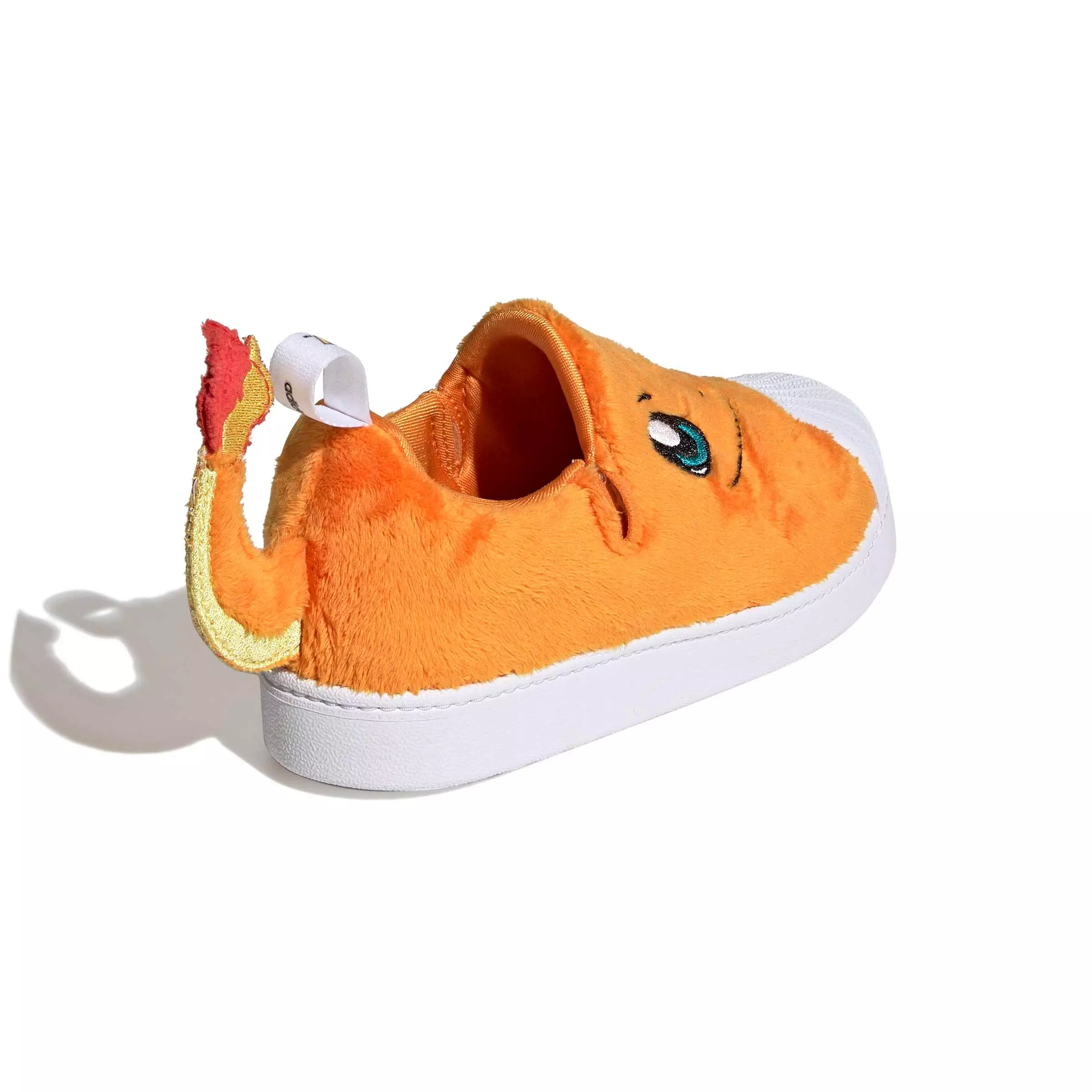 adidas Originals Pok&eacute;mon Superstar Quickon "Charmander" Preschool Kids' Shoe - ORANGE/WHITE/GREEN