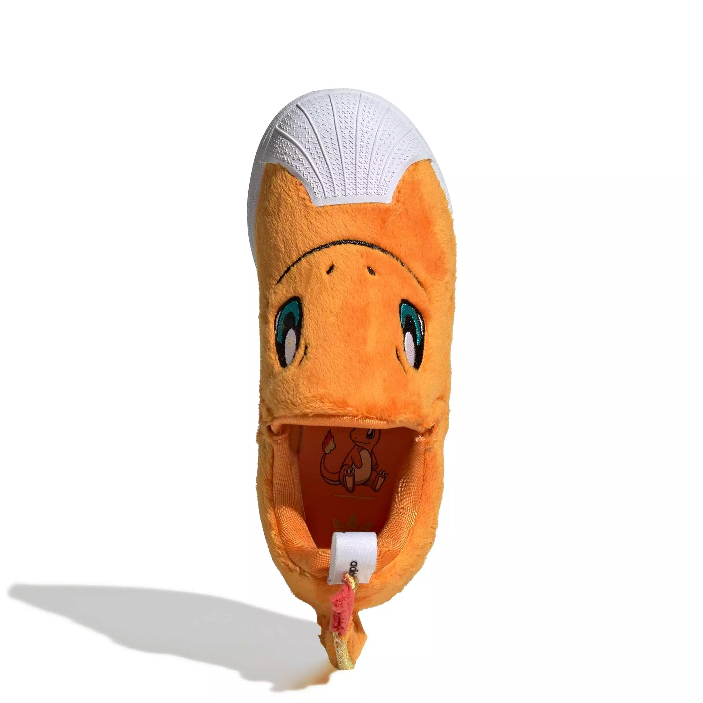 adidas Originals Pok&eacute;mon Superstar Quickon "Charmander" Preschool Kids' Shoe - ORANGE/WHITE/GREEN