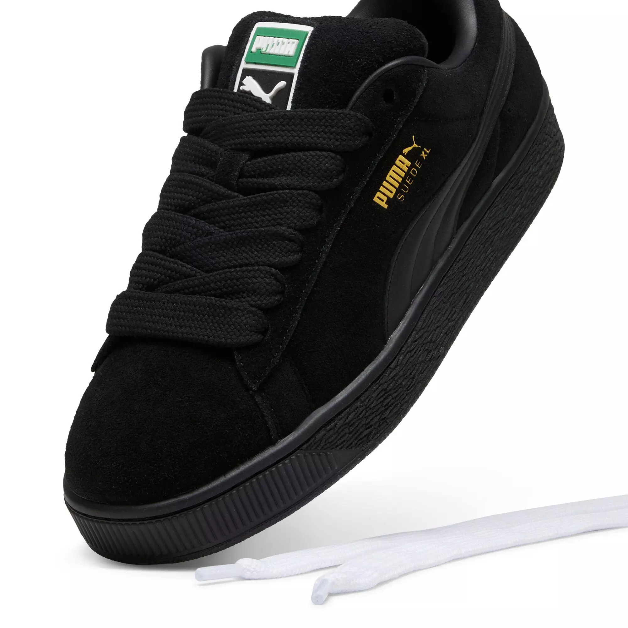 PUMA Suede XL "PUMA Black/PUMA Black" Men's Shoe - BLACK/BLACK