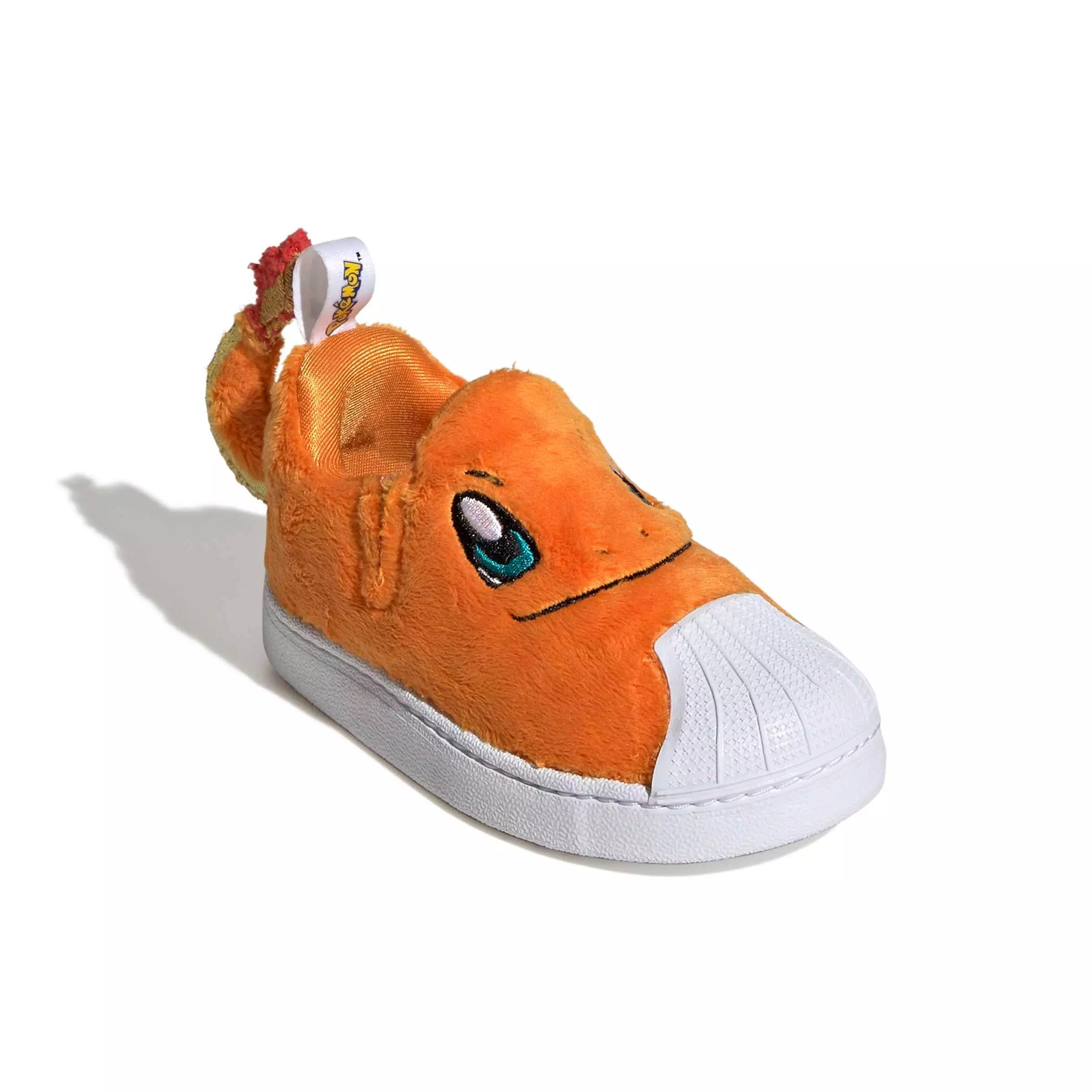 adidas Originals Pok&eacute;mon Superstar Quickon "Charmander" Toddler Kids' Shoe - ORANGE/WHITE/GREEN