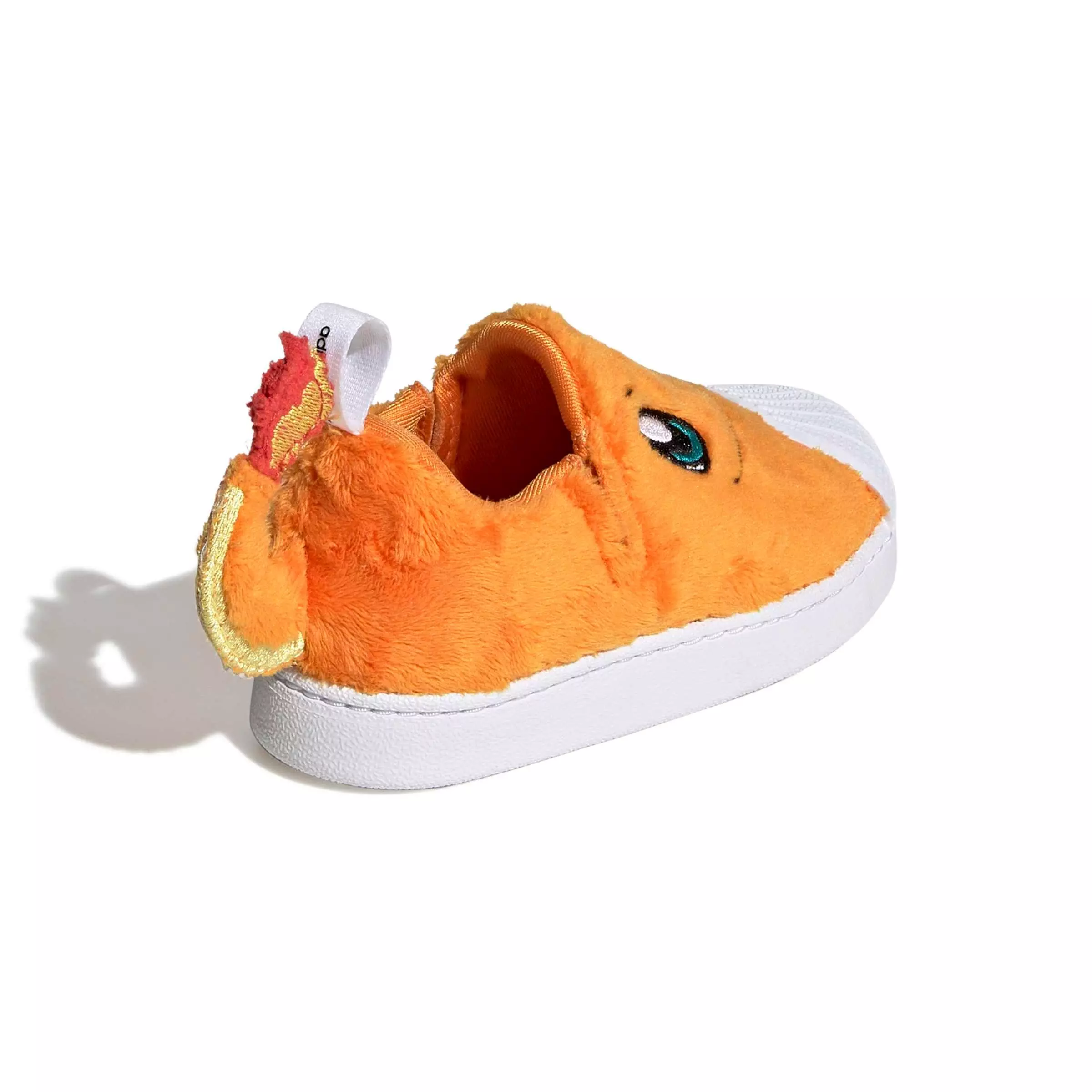 adidas Originals Pok&eacute;mon Superstar Quickon "Charmander" Toddler Kids' Shoe - ORANGE/WHITE/GREEN
