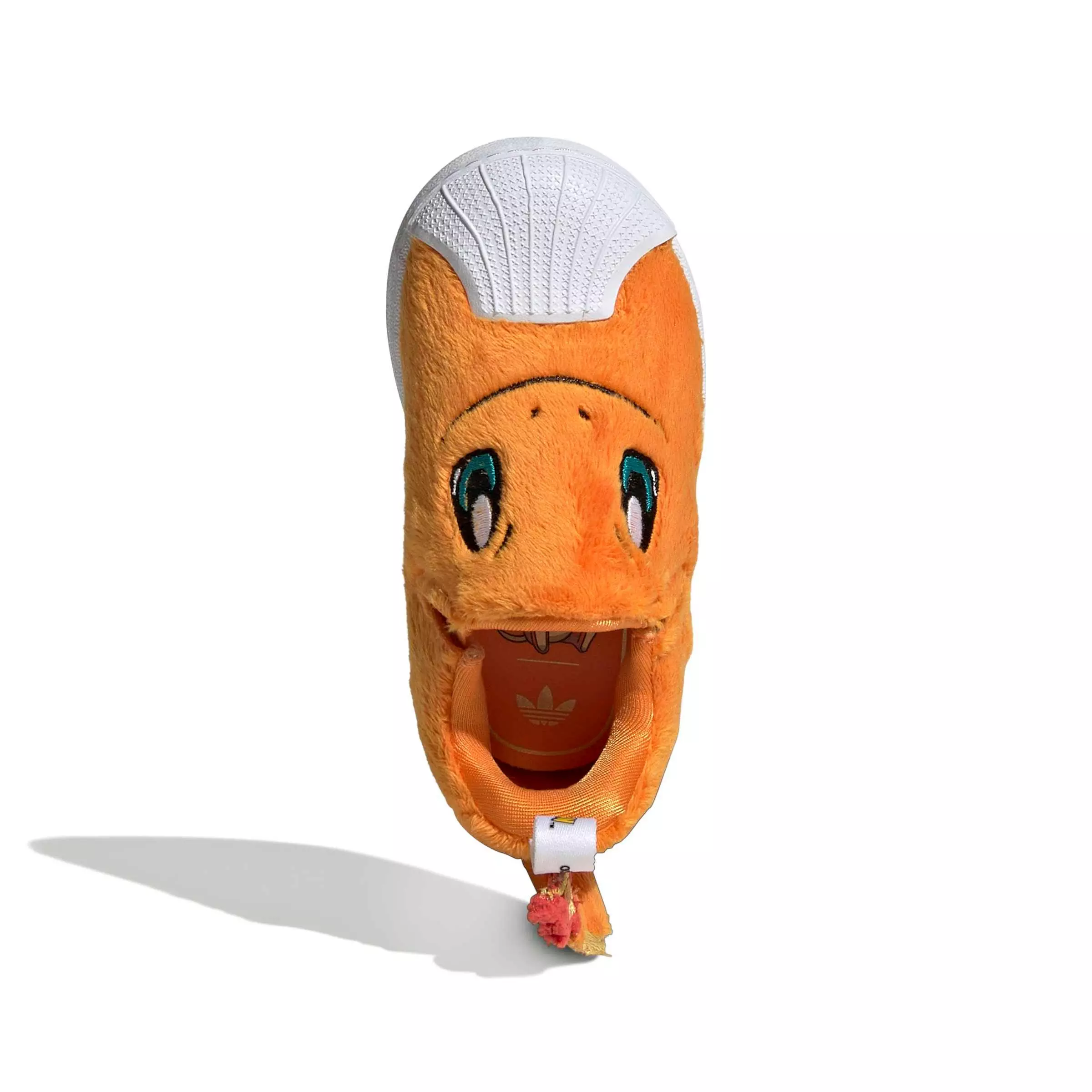 adidas Originals Pok&eacute;mon Superstar Quickon "Charmander" Toddler Kids' Shoe - ORANGE/WHITE/GREEN