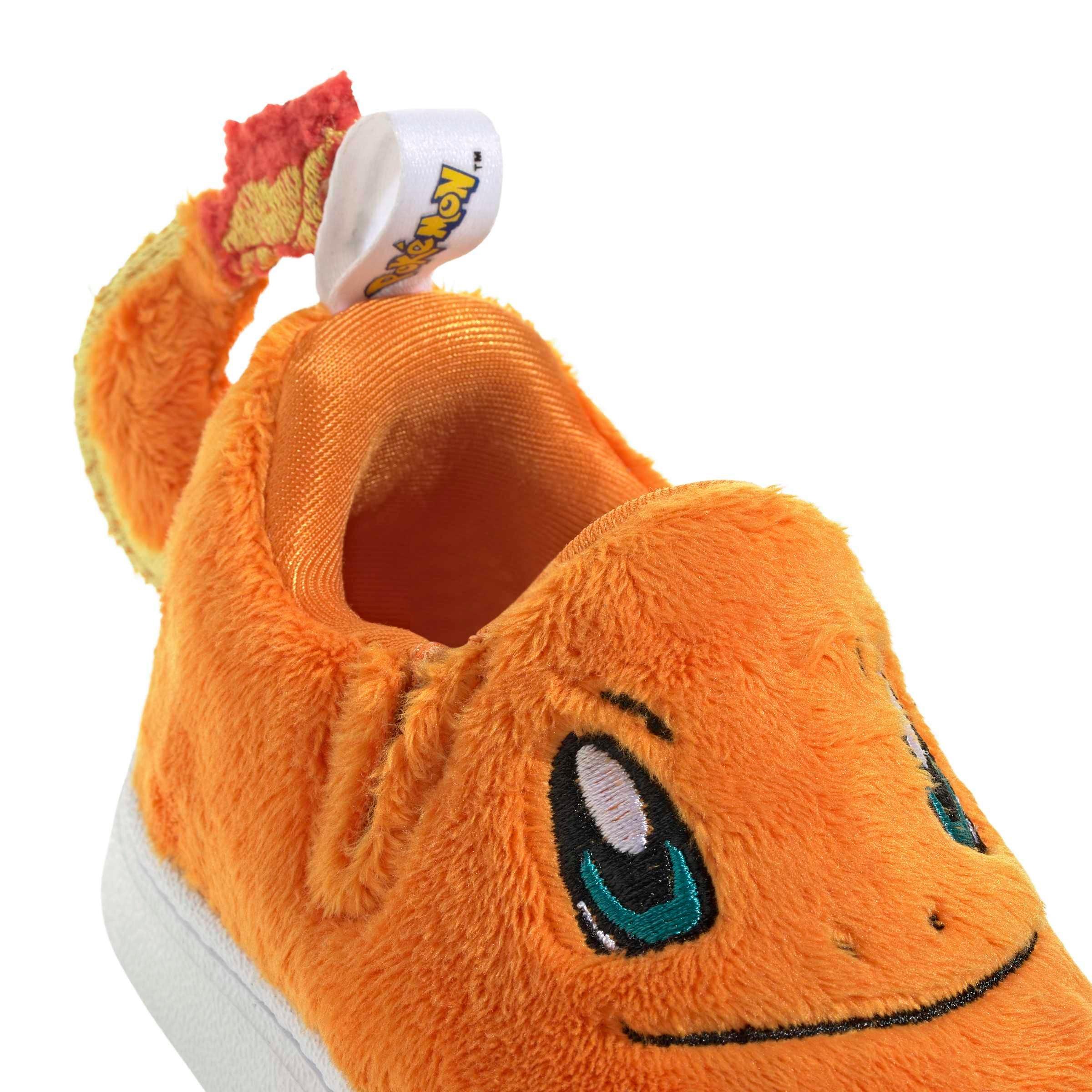 adidas Originals Pok&eacute;mon Superstar Quickon "Charmander" Toddler Kids' Shoe - ORANGE/WHITE/GREEN