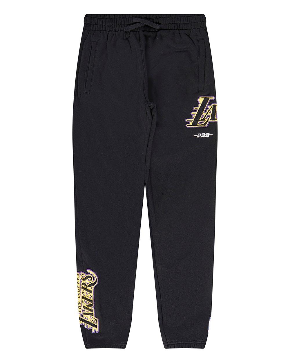 Pro Standard Big Boys' NBA Los Angeles Lakers Classic Fleece Sweatpants -Black - BLACK Thumbnail View 1