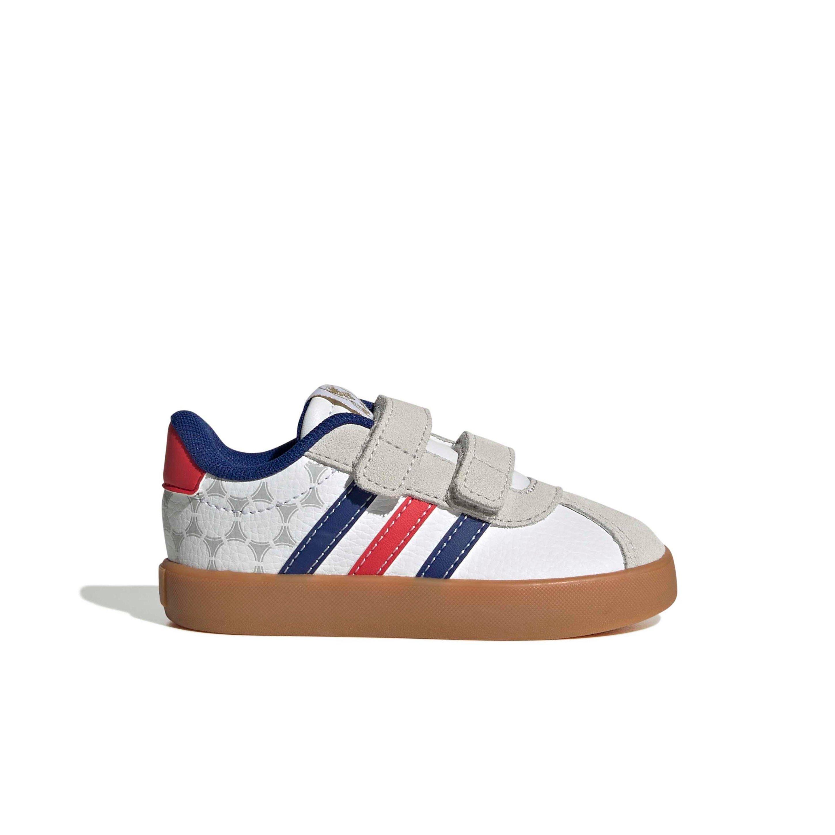 adidas VL Court 3.0 "Ftwr White/Pure Ruby/Mystery Ink" Infant Boys' Shoe - WHITE/RUBY/INK