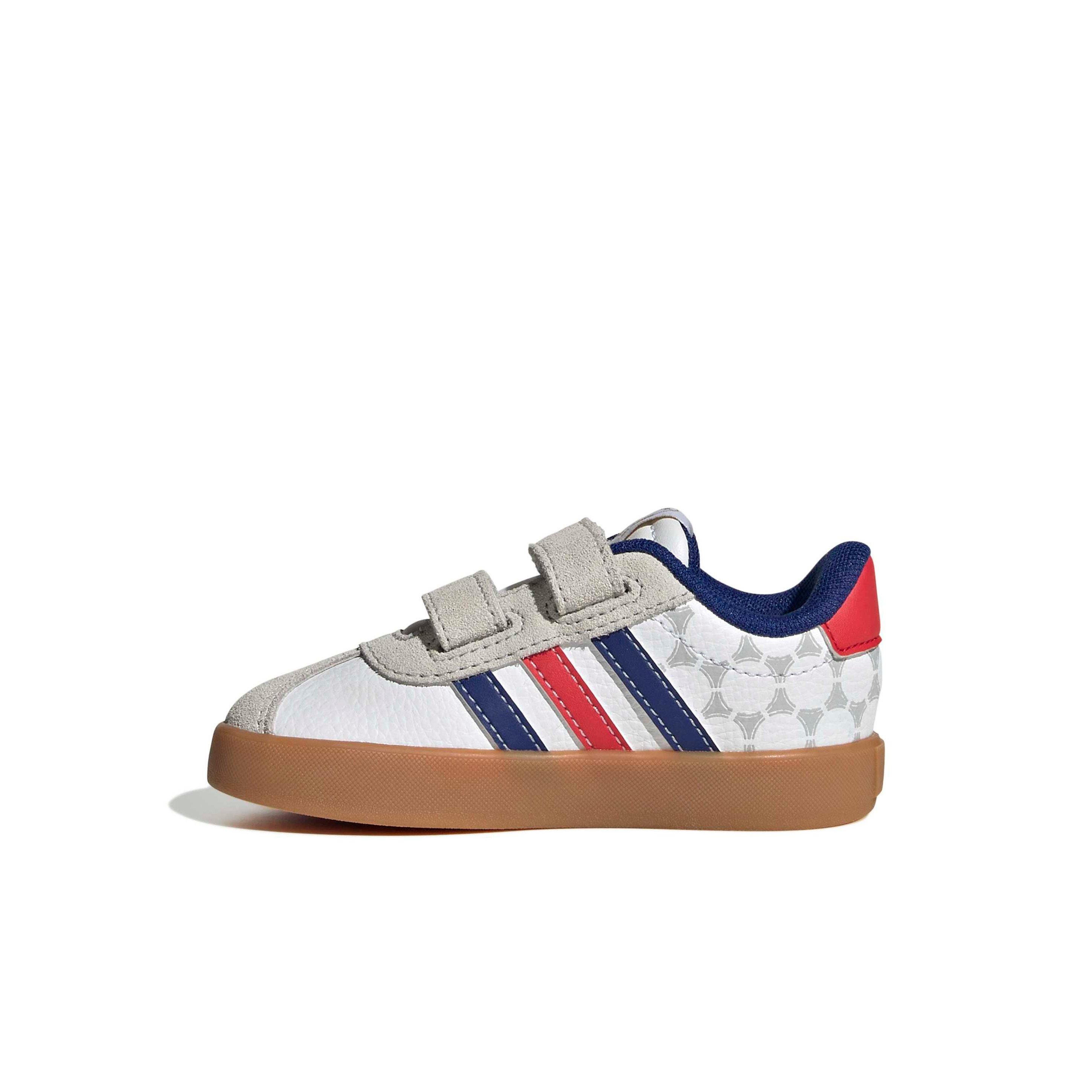 adidas VL Court 3.0 "Ftwr White/Pure Ruby/Mystery Ink" Infant Boys' Shoe - WHITE/RUBY/INK