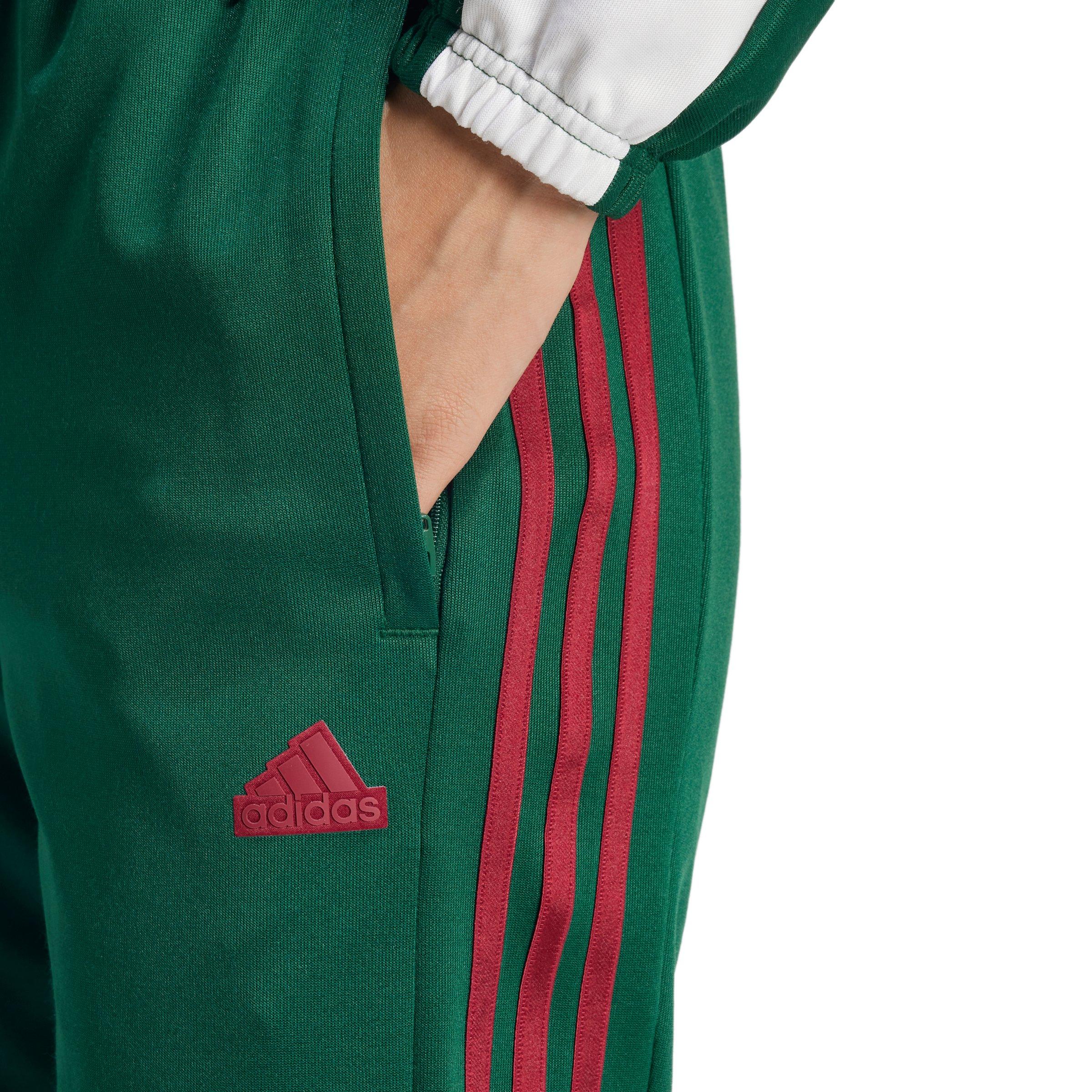 adidas Women's Tiro Cut 3-Stripes Track Pants-Green - GREEN Thumbnail View 3
