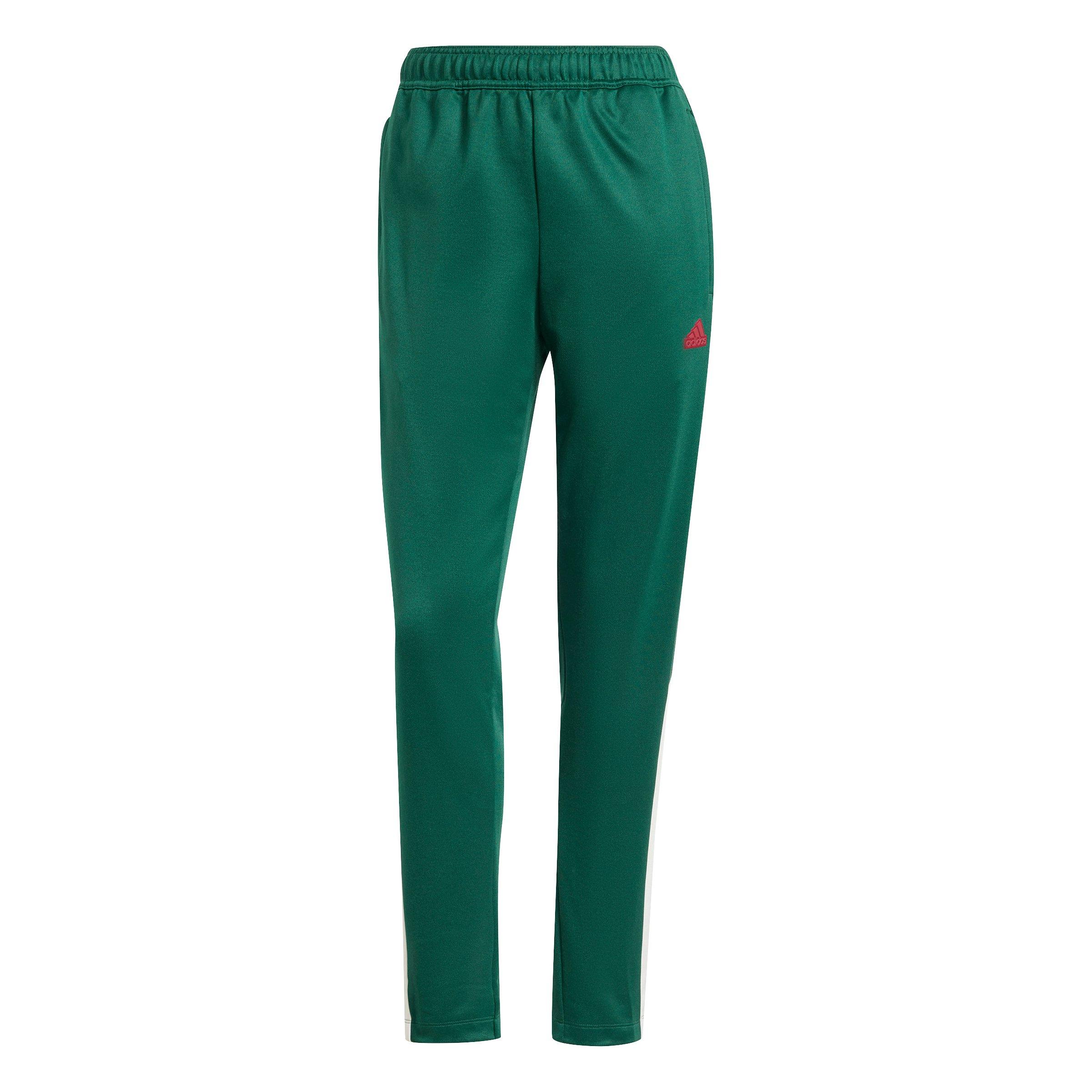 adidas Women's Tiro Cut 3-Stripes Track Pants-Green - GREEN Thumbnail View 6